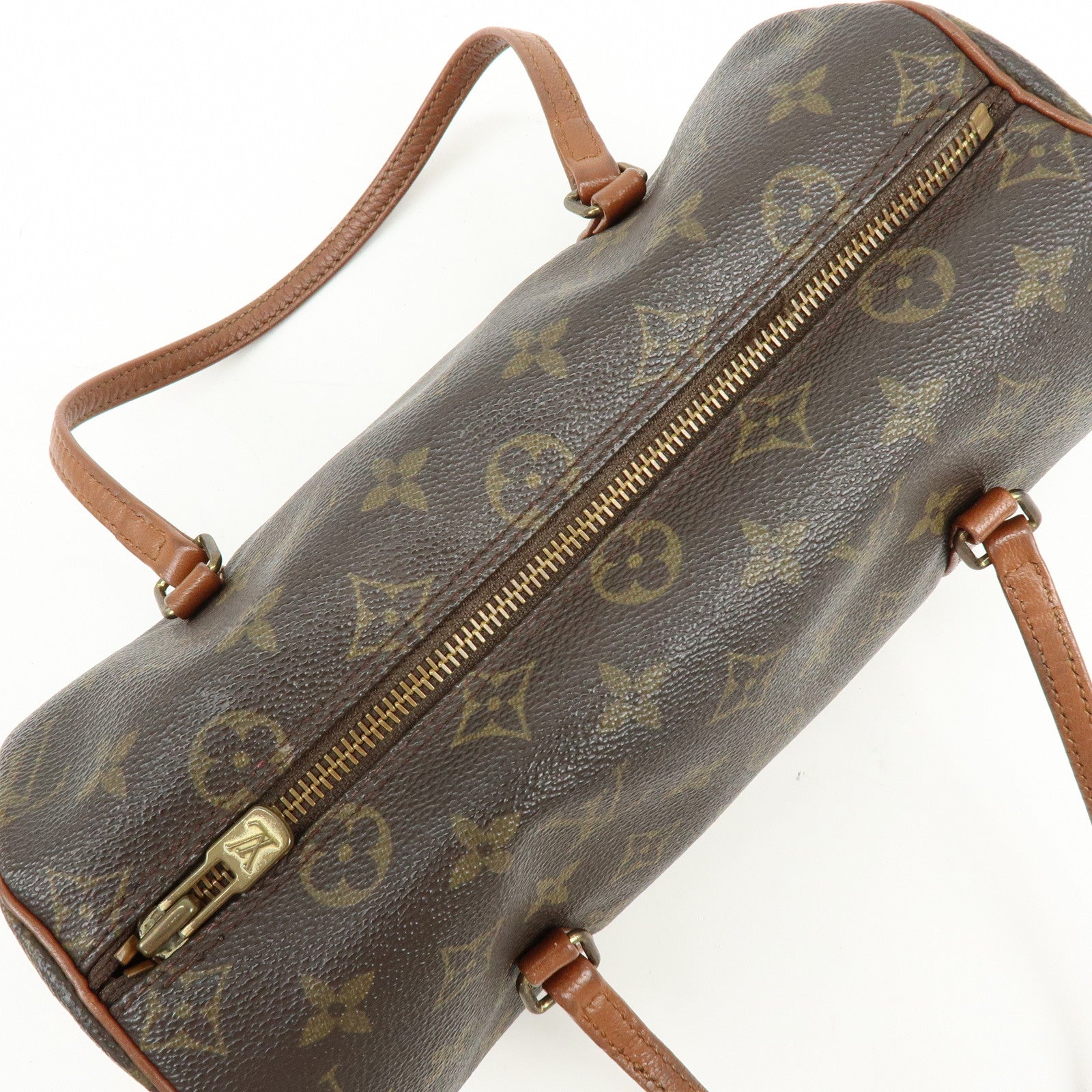 Louis Vuitton Monogram Papillon 26 Hand Bag Brown M51366