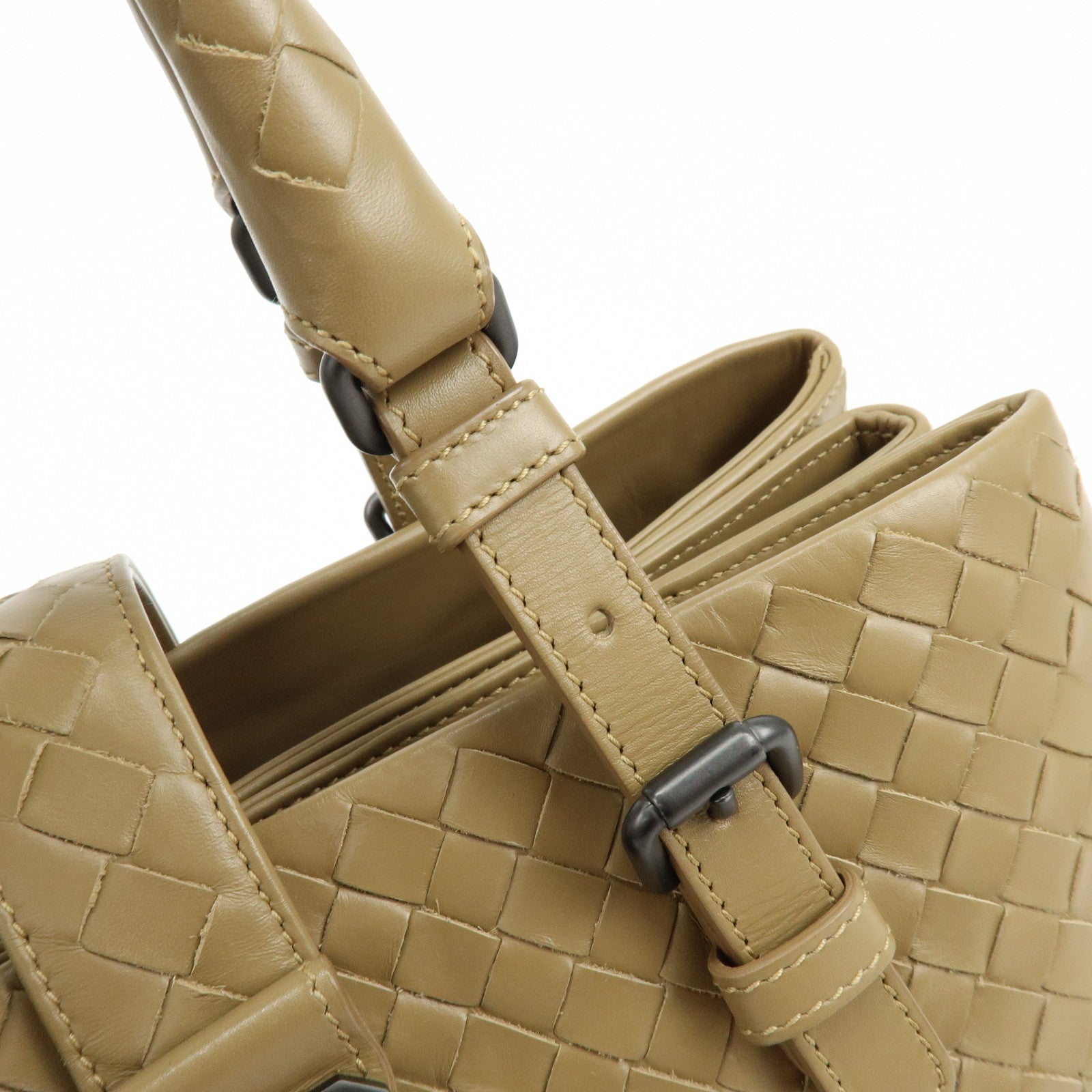BOTTEGA VENETA Intrecciato Roma 2Way Bag Hand Bag Beige B04296879H
