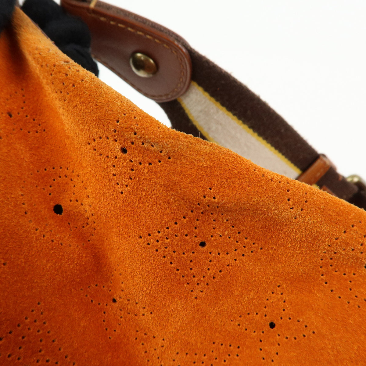 Louis Vuitton Monogram Onata GM Suede Shoulder Bag Orange M95119