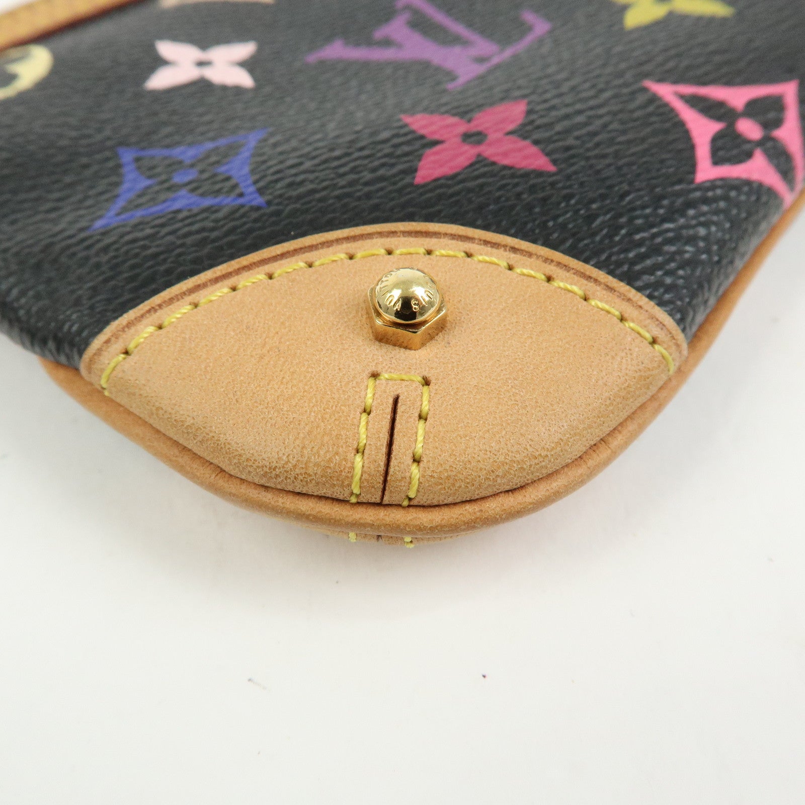 Louis Vuitton Monogram Multicolor Pochette Milla MM Pouch Noir M60097