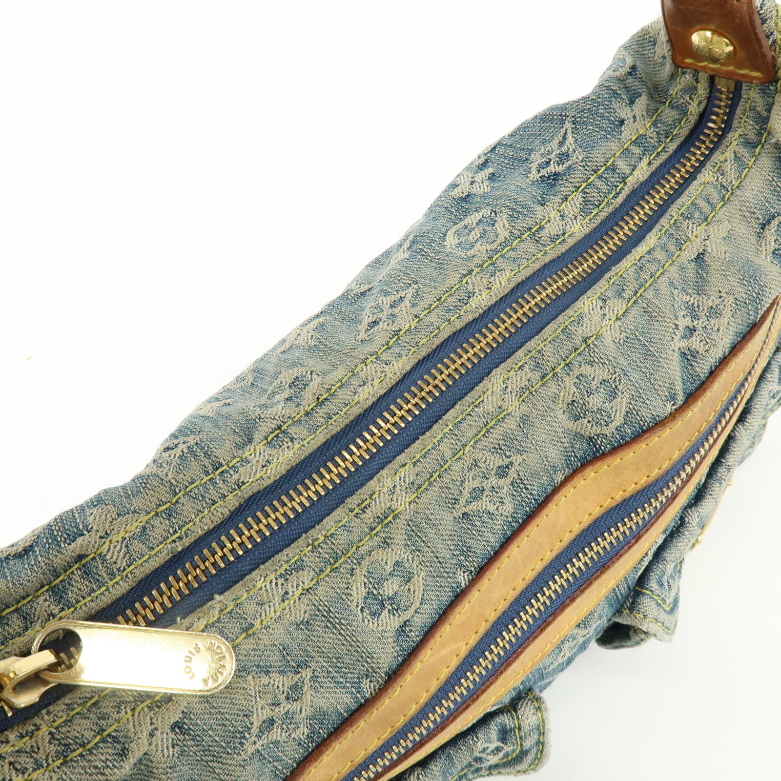 Louis Vuitton Monogram Denim Baggy PM 2Way Bag Shoulder Bag M95049