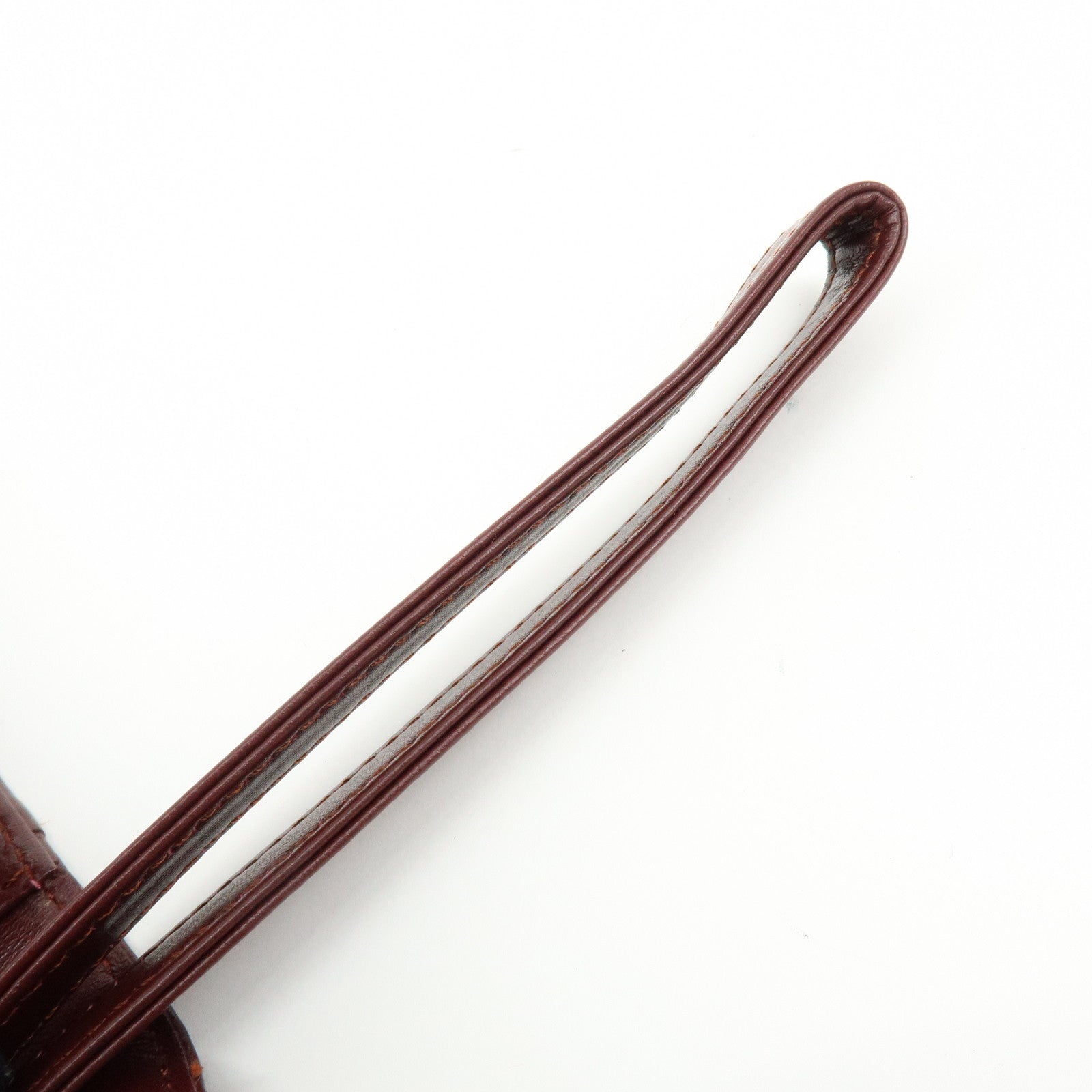 Cartier Must de Cartier Leather Clutch Bag Bordeaux