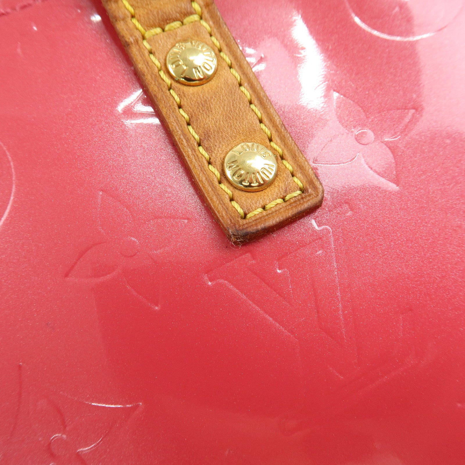 Louis Vuitton Monogram Vernis Reade PM Hand Bag Framboise M9132F