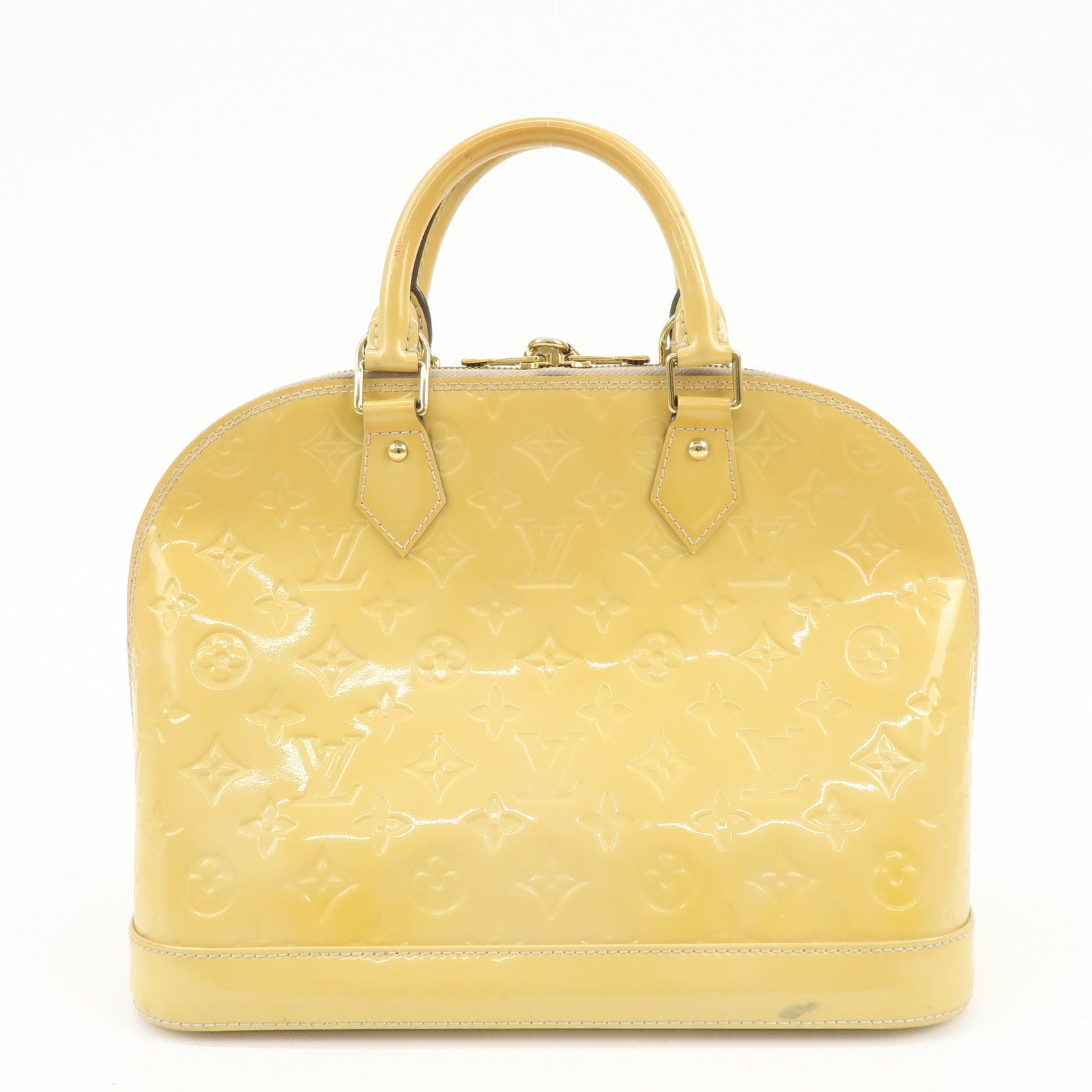Louis Vuitton Monogram Vernis Alma PM Hand Bag Rose Florentins M91614