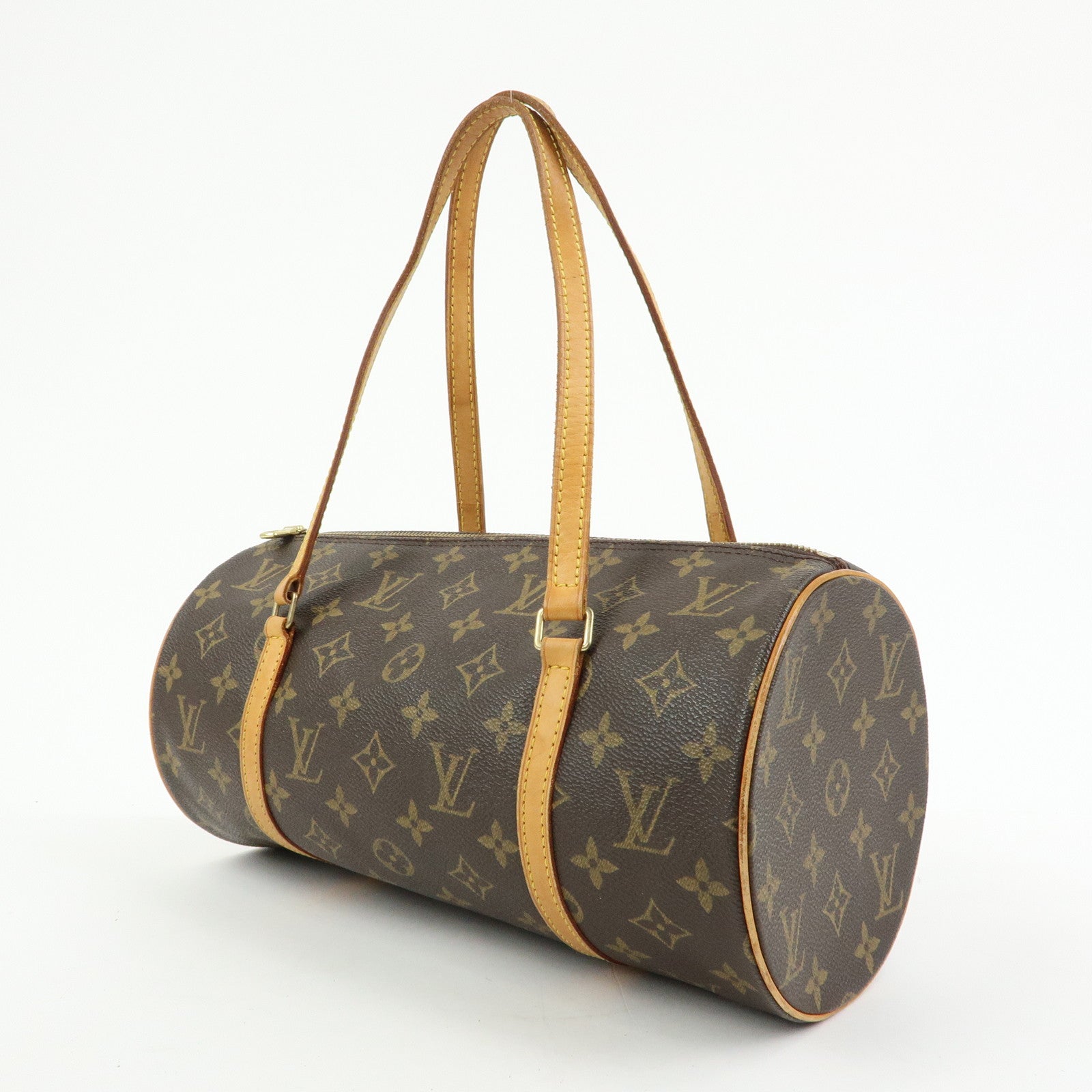 Louis Vuitton Monogram Papillon 30 Hand Bag Brown M51385