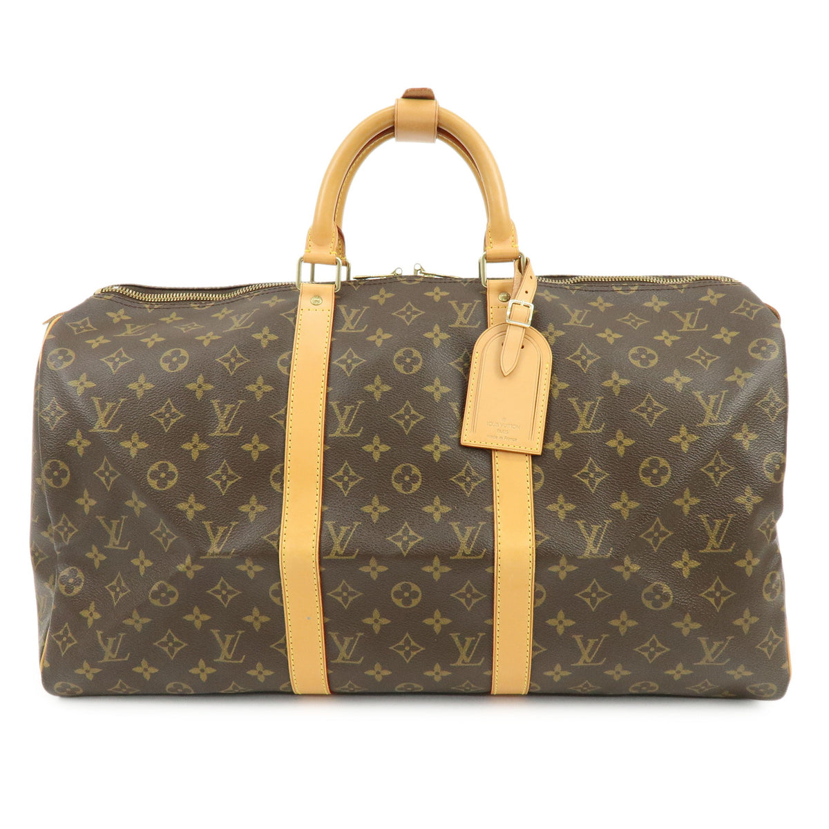 Louis Vuitton Monogram Keep All 50 Boston Bag Brown M41426