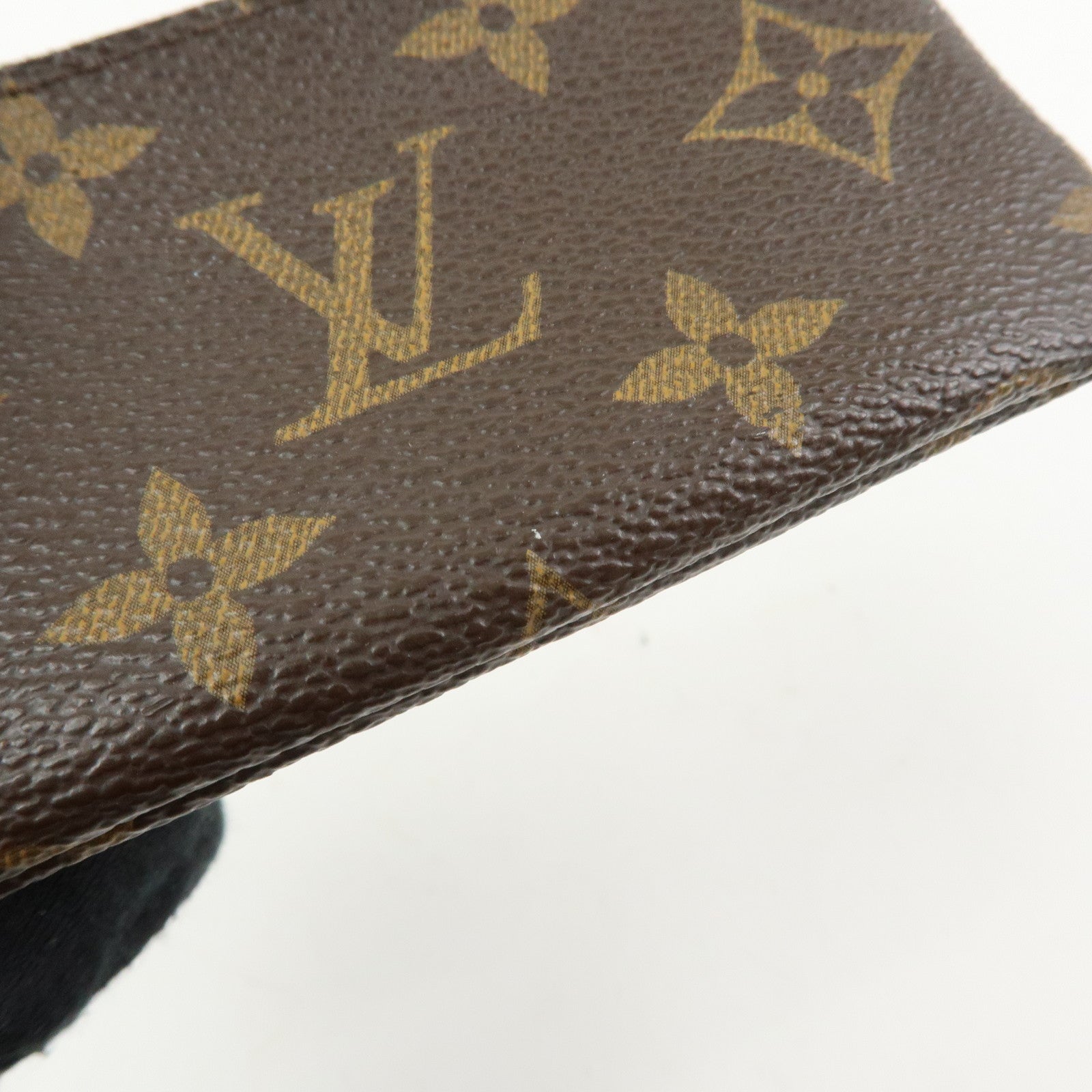 Louis Vuitton Monogram Pochette Cles Coin Case Key Case Brown M62650