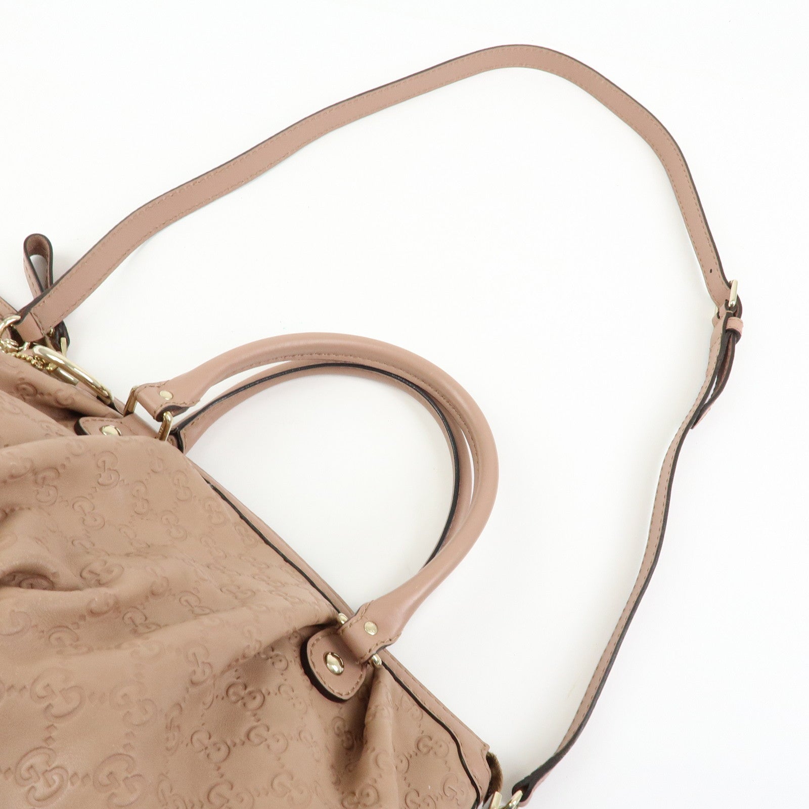 GUCCI Sukey Interlocking G Leather 2Way Shoulder Hand Bag 247902