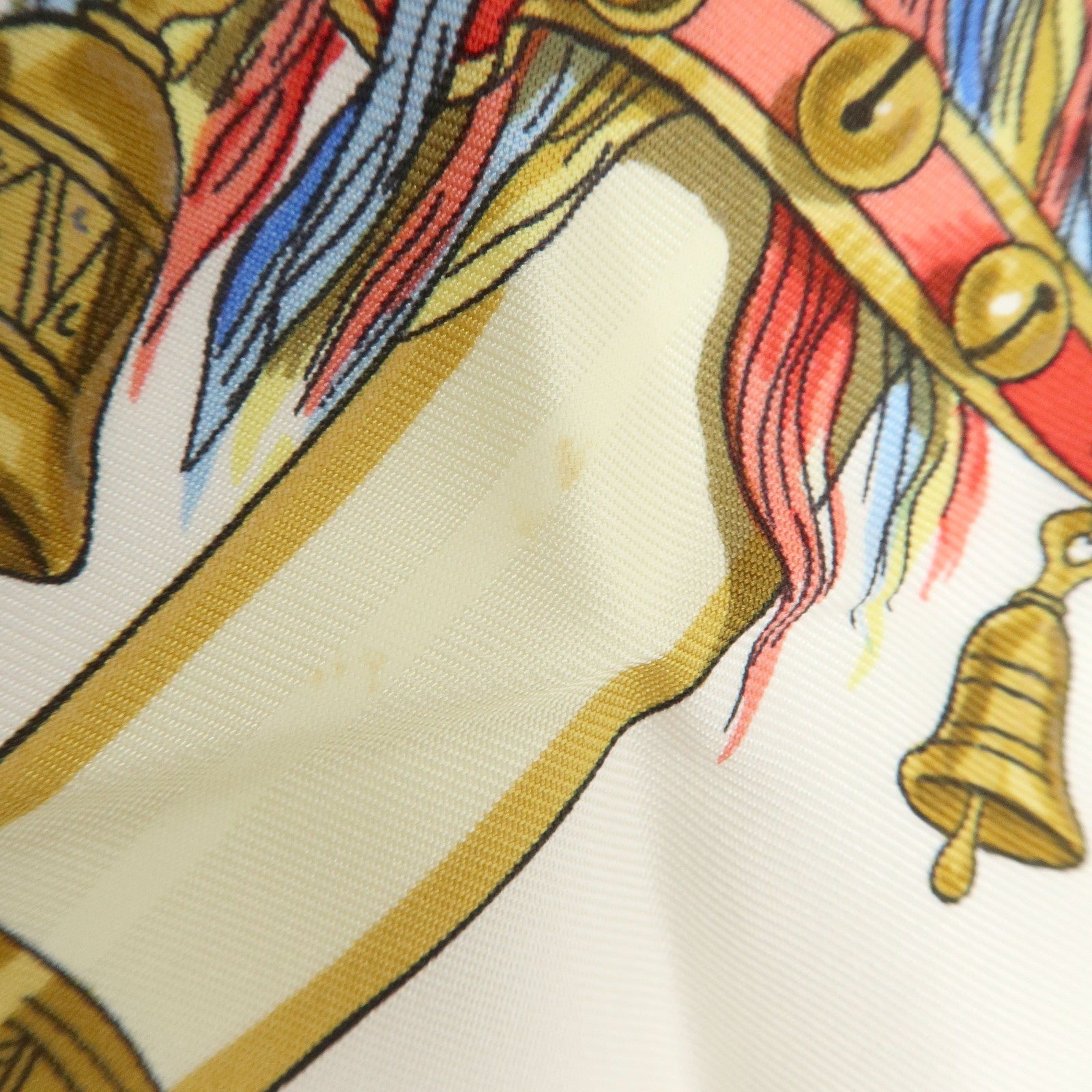 HERMES Carre 90 Silk 100 % Scarf CAPARAÇONS DE LA FRANCE ET DE L'INDE