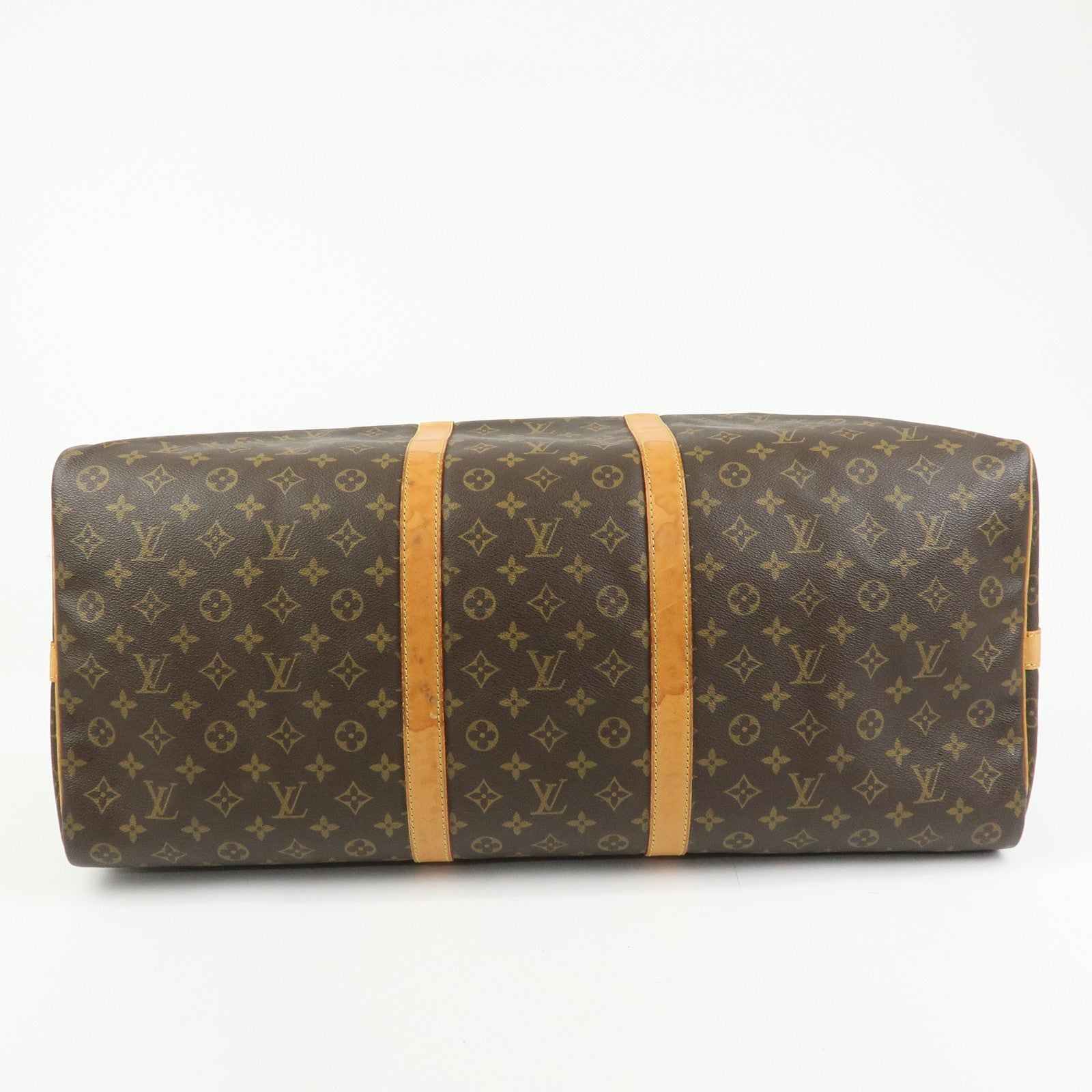 Louis Vuitton Monogram Keep All Bandouliere 60 Boston Bag Brown M41412