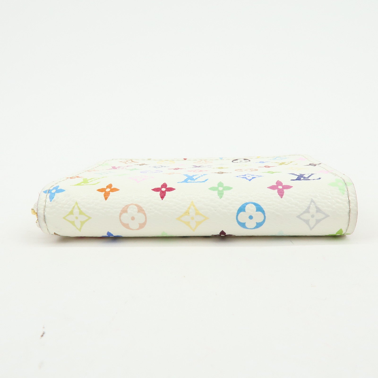 Louis Vuitton Monogram Multicolor Round Zippy Coin Purse Blanc M93741