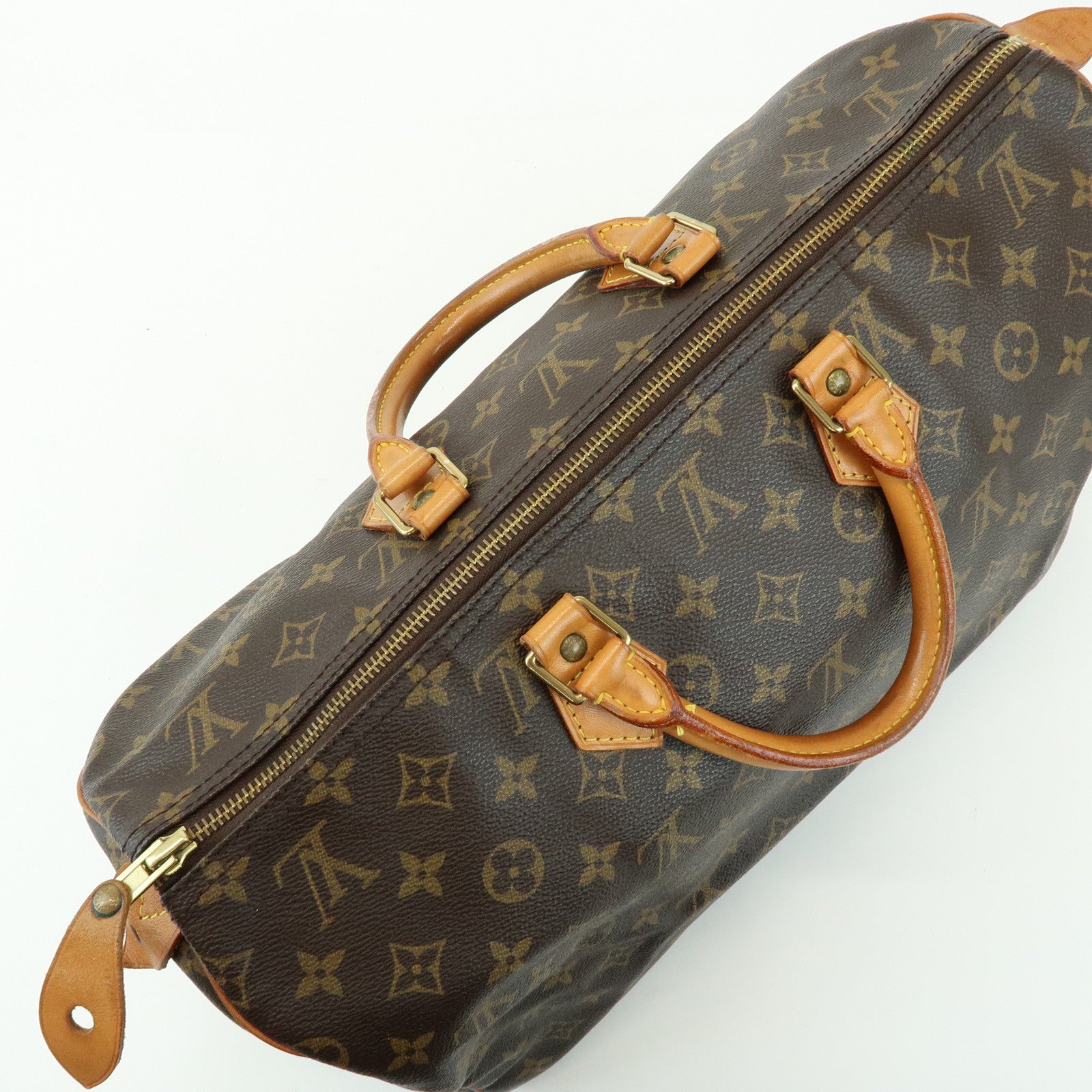 Louis Vuitton Monogram Speedy 40 Hand Bag Boston Bag Brown M41522