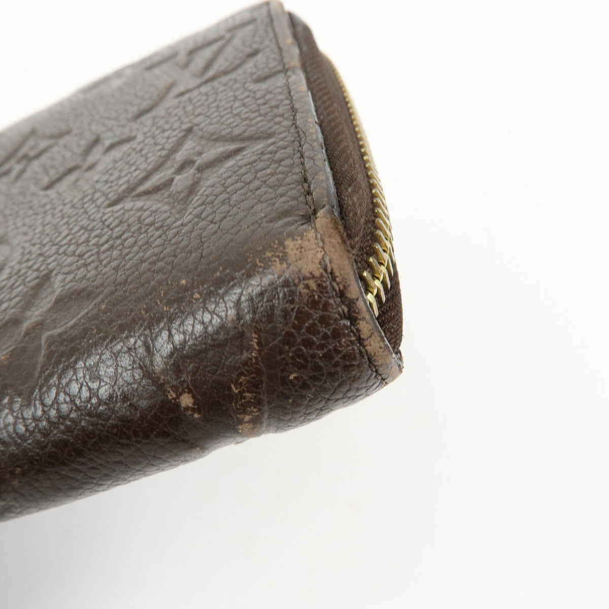 Louis Vuitton Monogram Empreinte Round Zippy Wallet Terre M60548