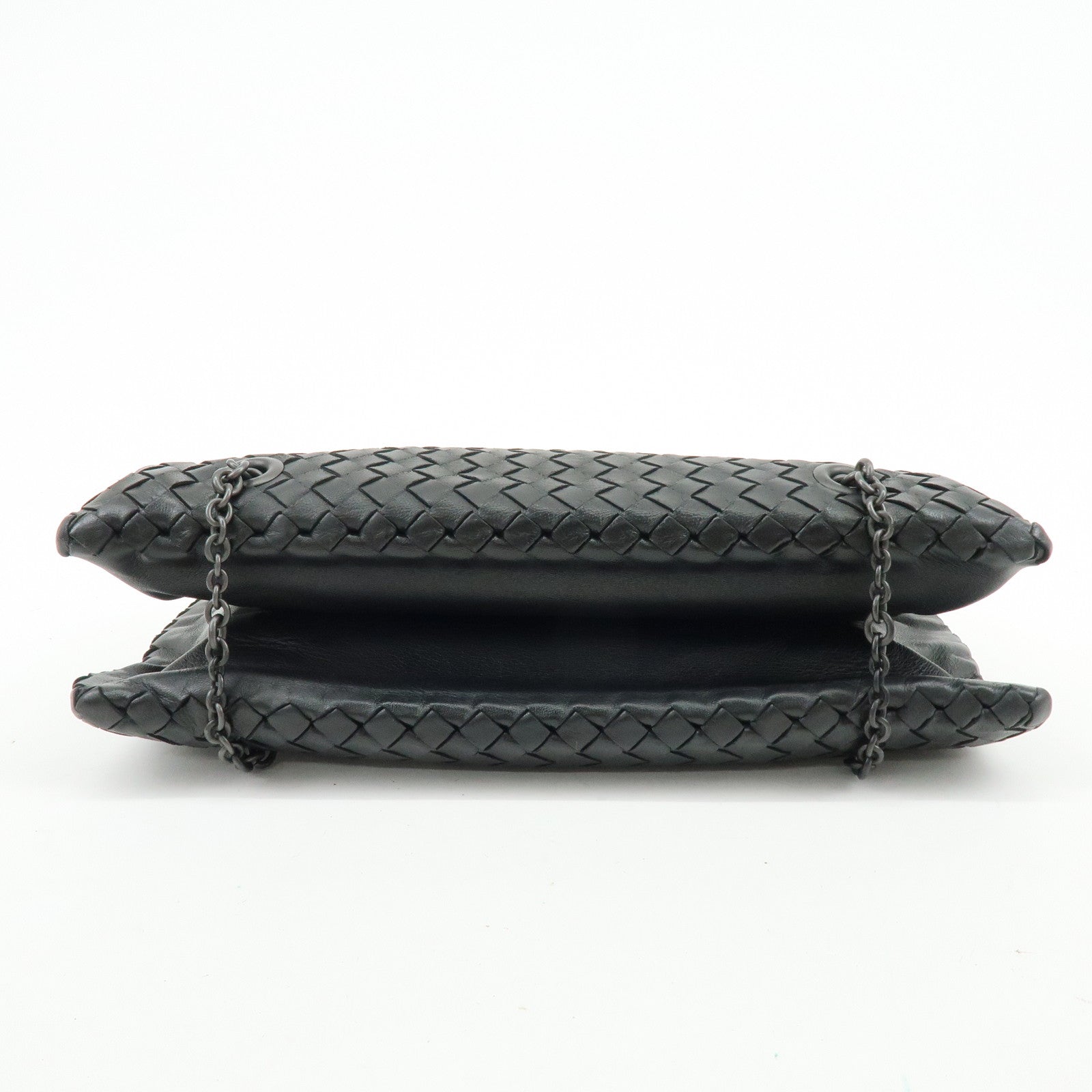 BOTTEGA VENETA Intrecciato Shoulder Bag Hand Bag Black