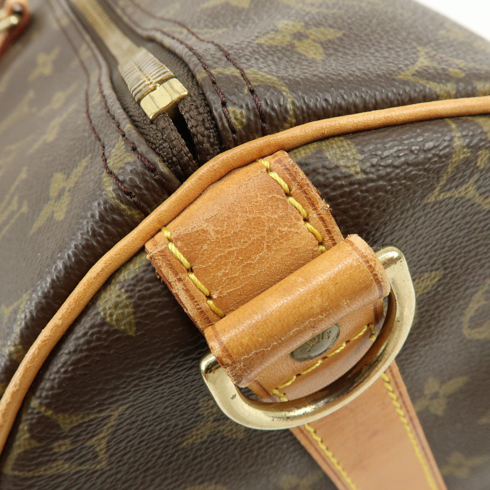 Louis Vuitton Keep All Bandouliere 55 Boston Bag Hand Bag Brown M41414