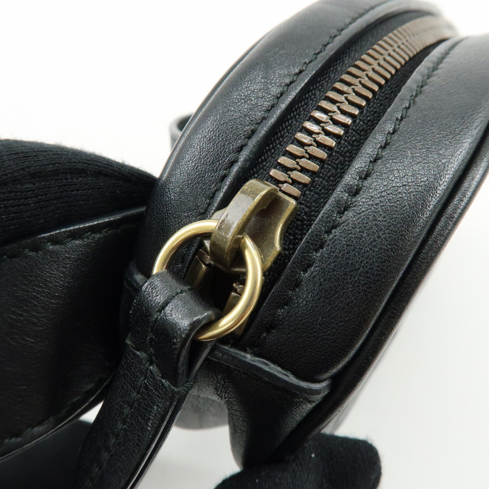 GUCCI GG Marmont Leather Waist Bag Crosbody Bag Black 476434