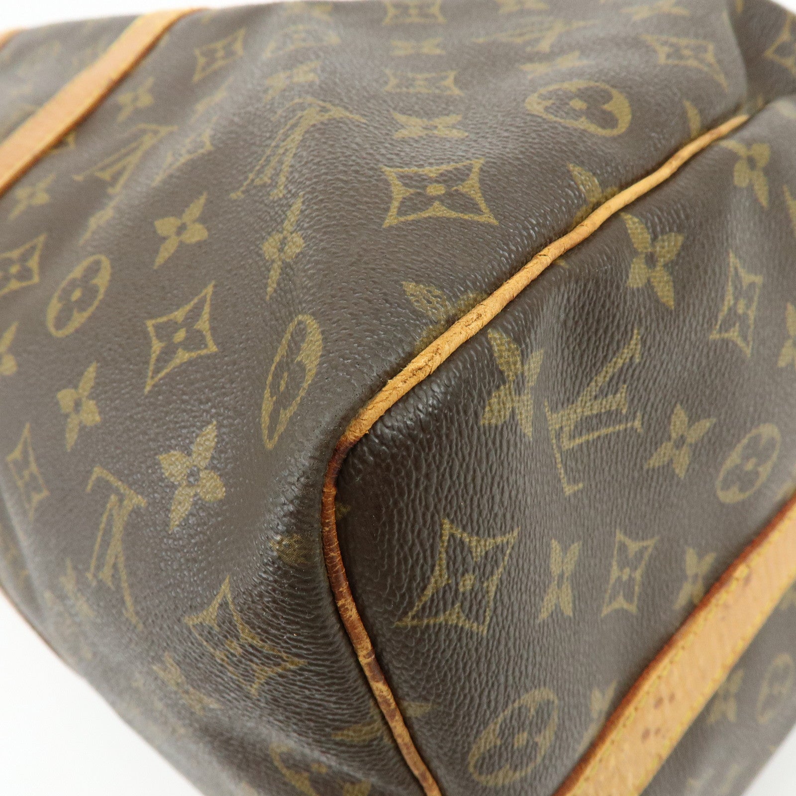 Louis Vuitton Monogram Keep All Bandouliere 50 Boston Bag Brown M41416