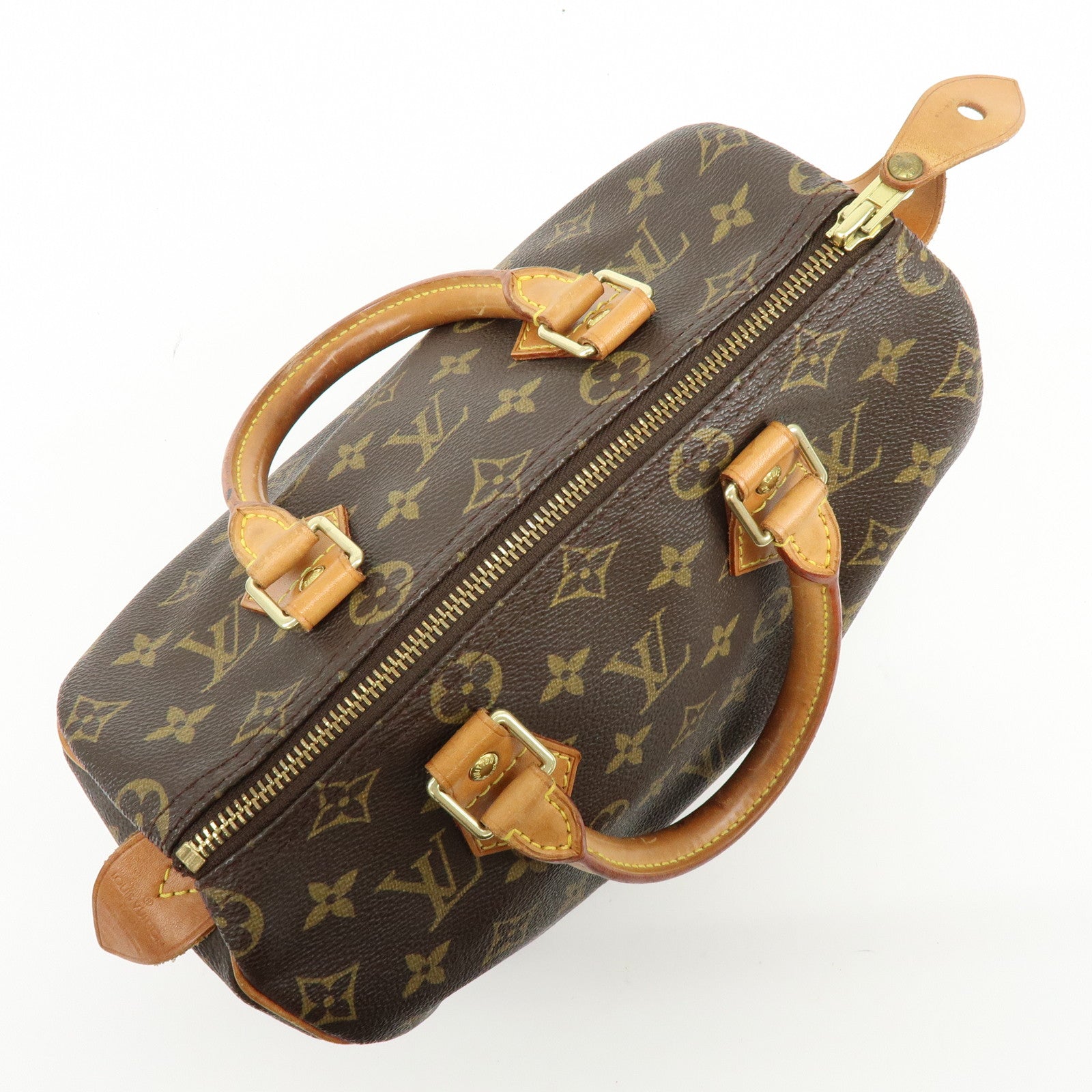 Louis Vuitton Monogram Speedy 25 Boston Bag Hand Bag Brown M41528