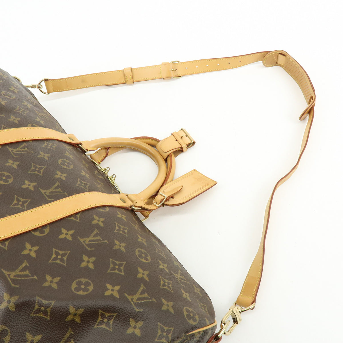 Louis Vuitton Monogram Keep All Bandouliere 50 Boston Bag M41416