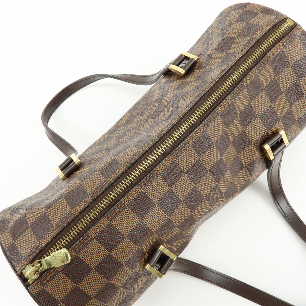 Louis Vuitton Damier Ebene Papillon 30 Hand Bag Brown N51303