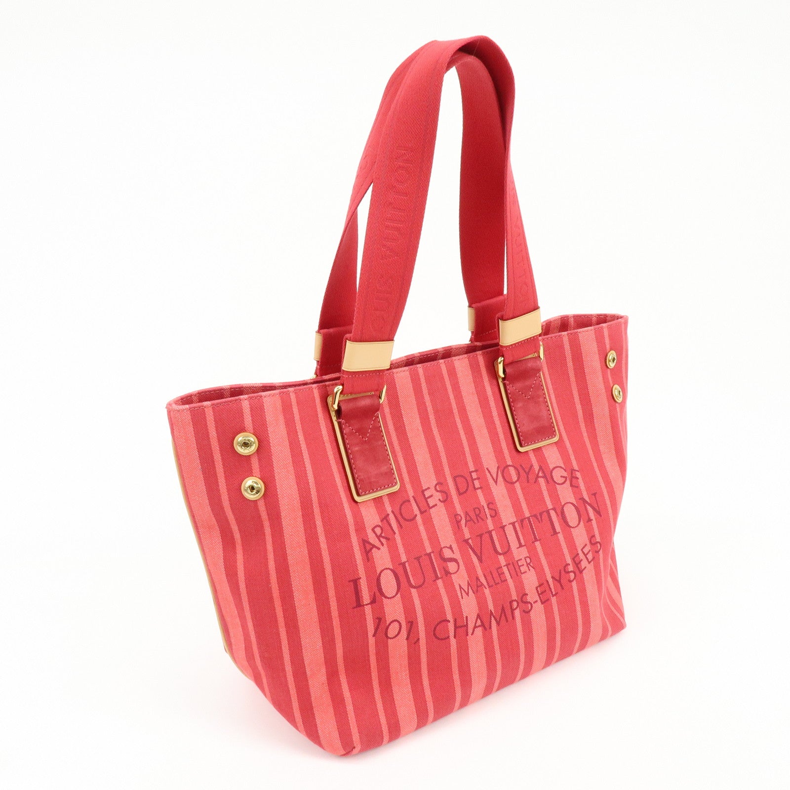 Louis Vuitton Plan Soleil Cabas PM Tote Bag Rouge Grenadine Red M94146
