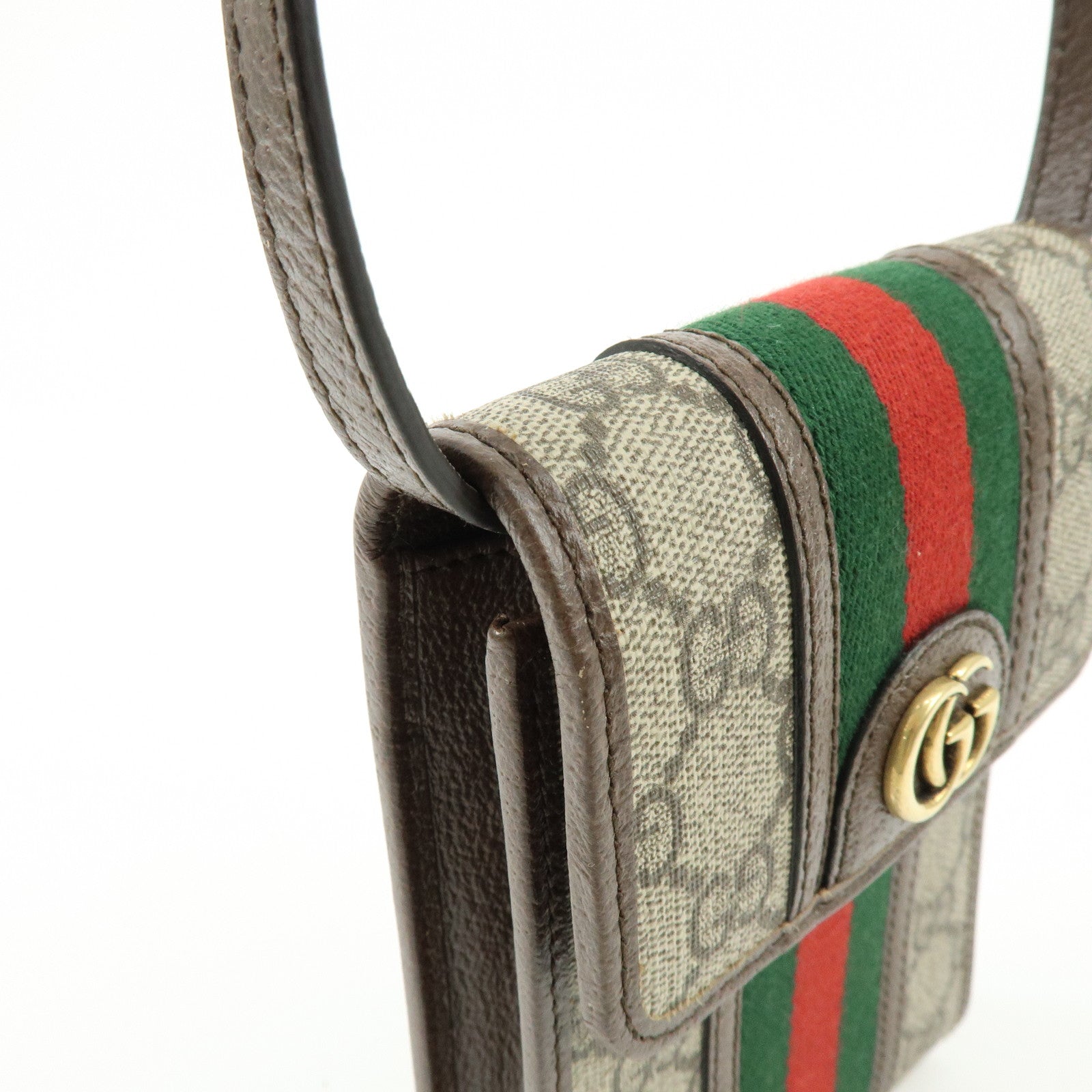 GUCCI Ophidia Sherry Double G GG Supreme Mini Shoulder Bag  625757