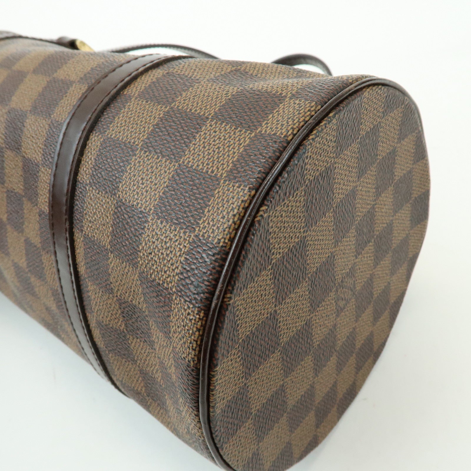 Louis Vuitton Damier Ebene Papillon 30 Hand Bag & Pouch Brown N51303