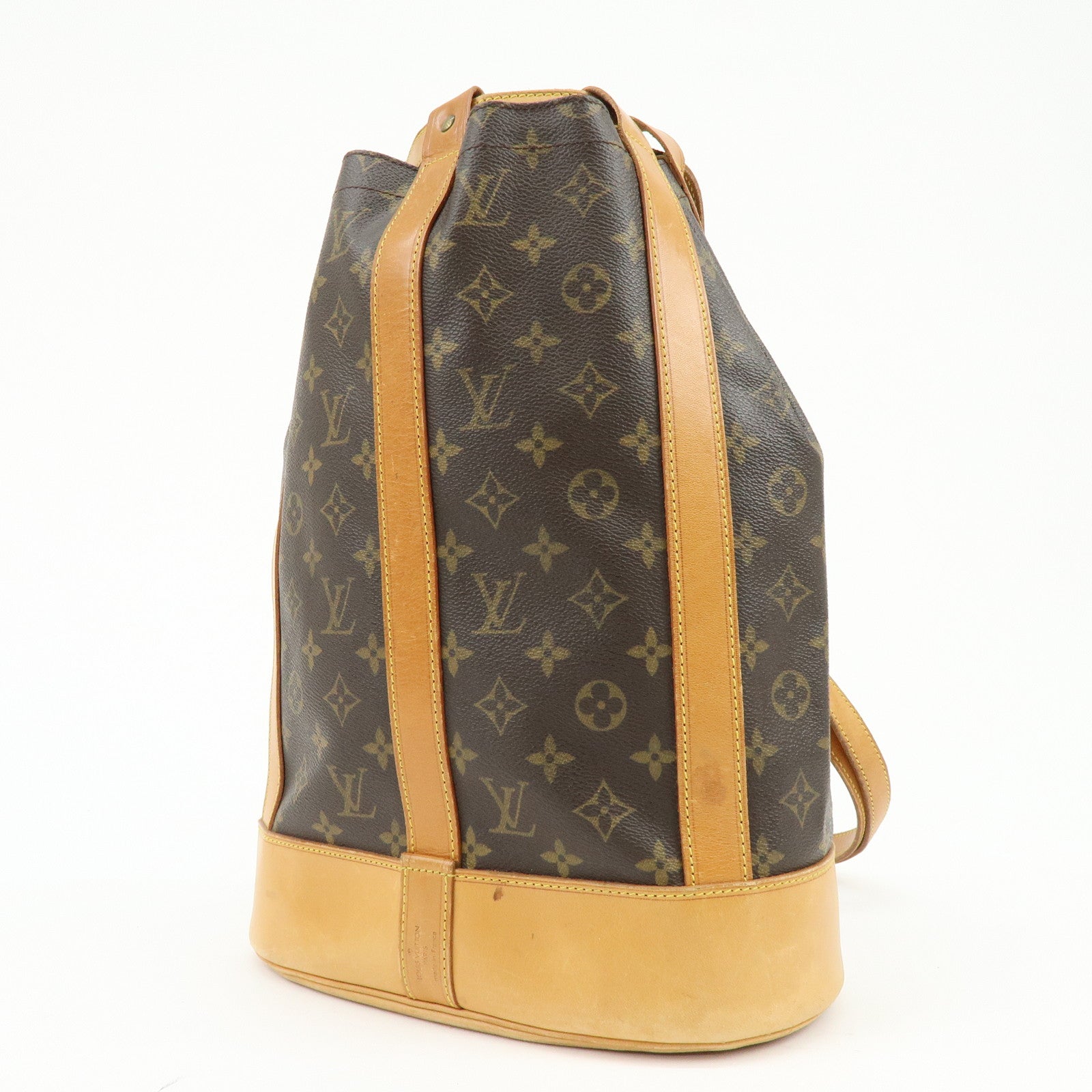 Louis Vuitton Monogram Randonnee PM Laundry Shoulder Bag Brown M42243