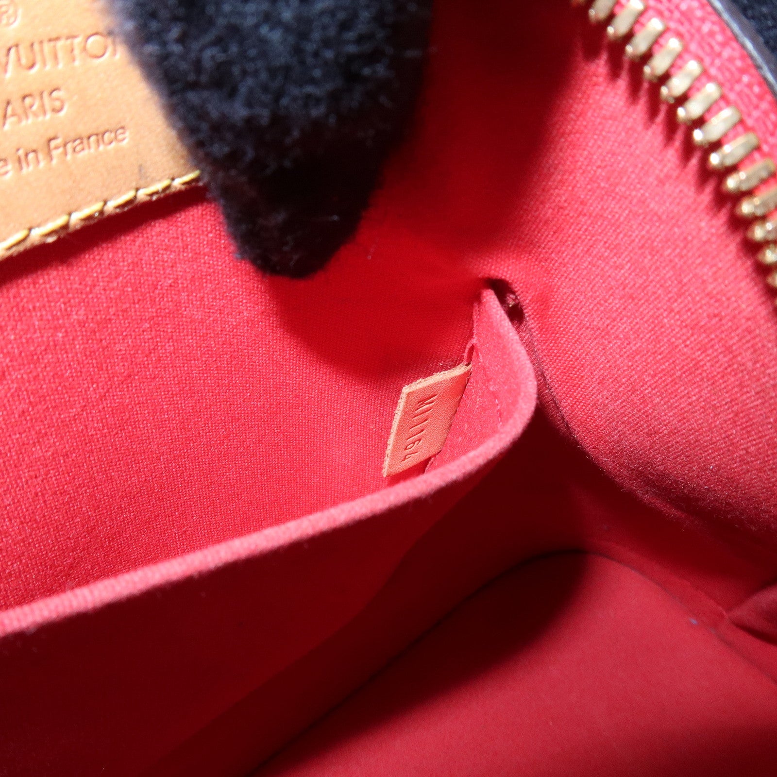 Louis Vuitton Monogram Vernis Alma BB 2Way Hand Bag Cerise M90174