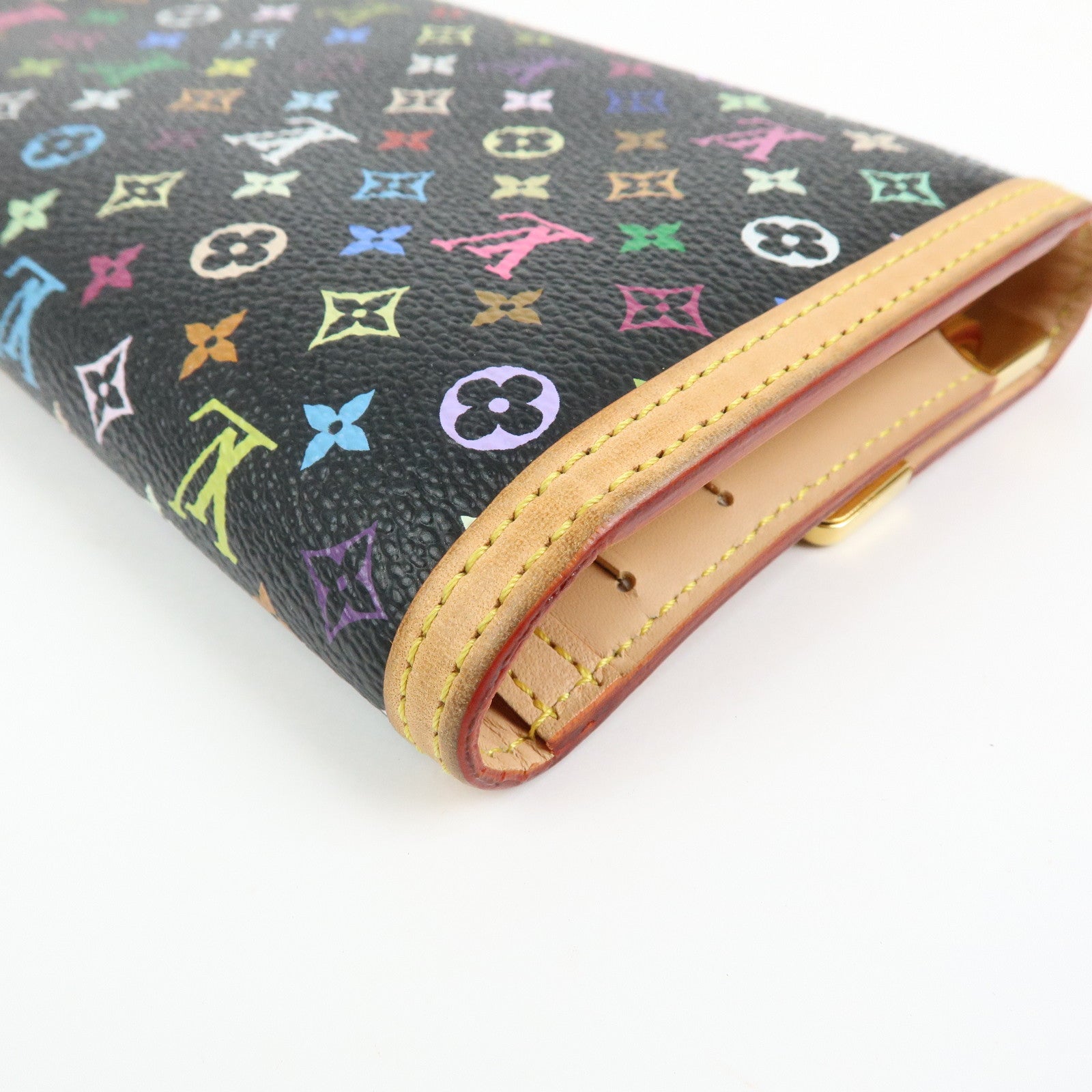 Louis Vuitton Monogram Multicolor Porte Trezor International M92658