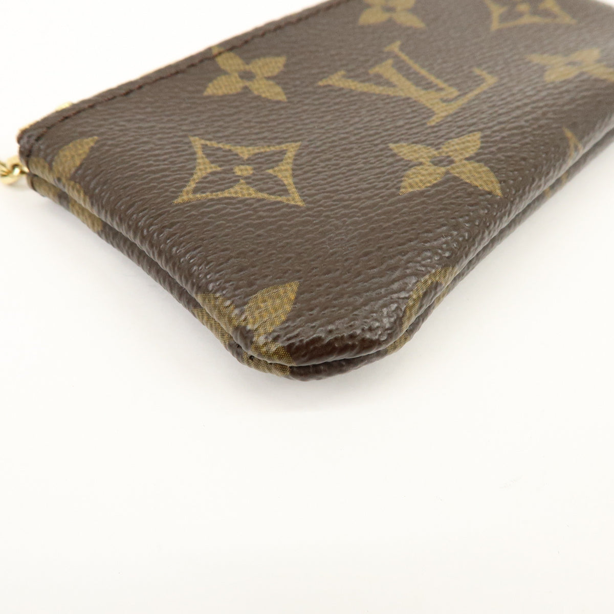 Louis Vuitton Monogram Pochette Cles Coin Case Key Case Brown M62650