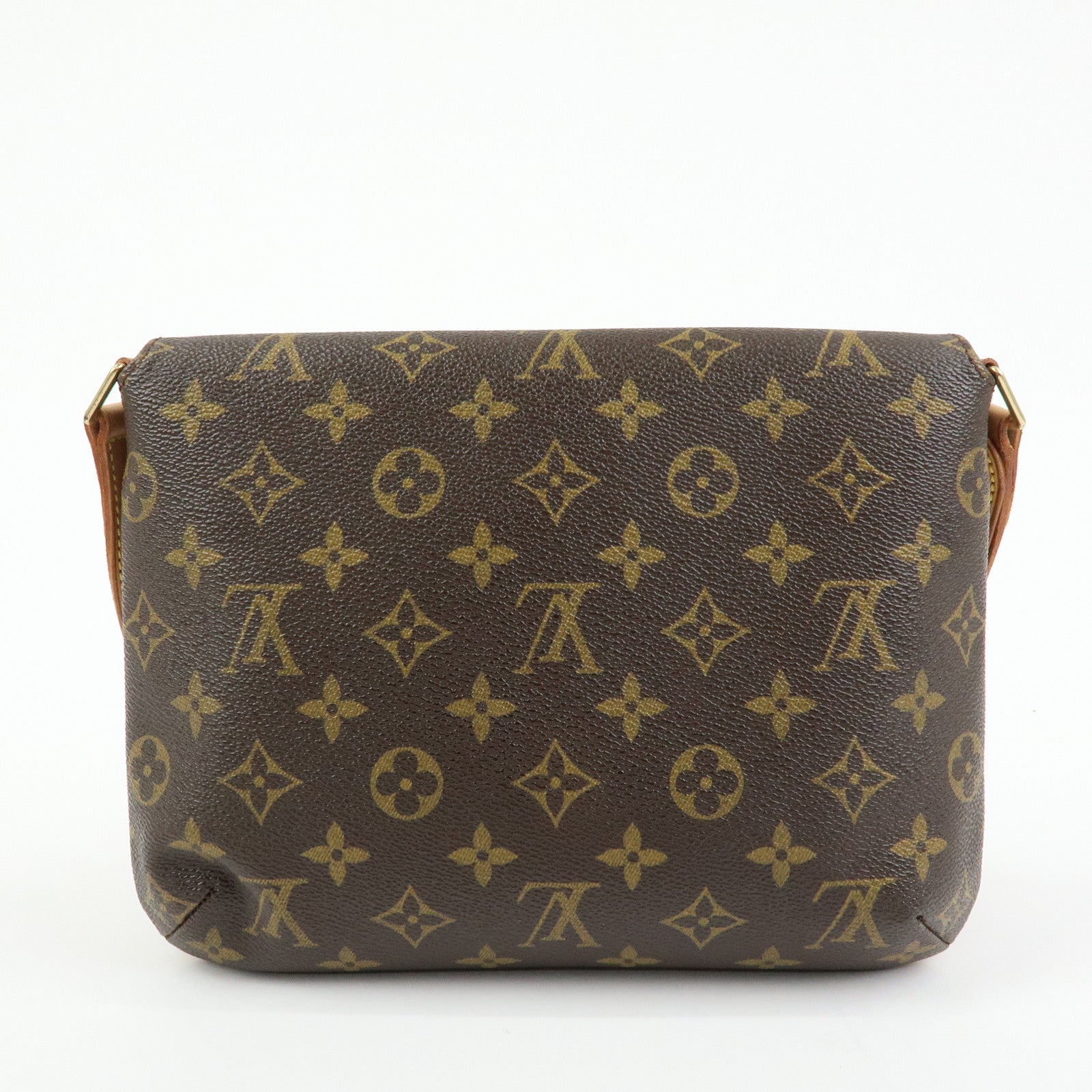 Louis Vuitton Monogram Musette Tango Short Shoulder Bag Brown M51257