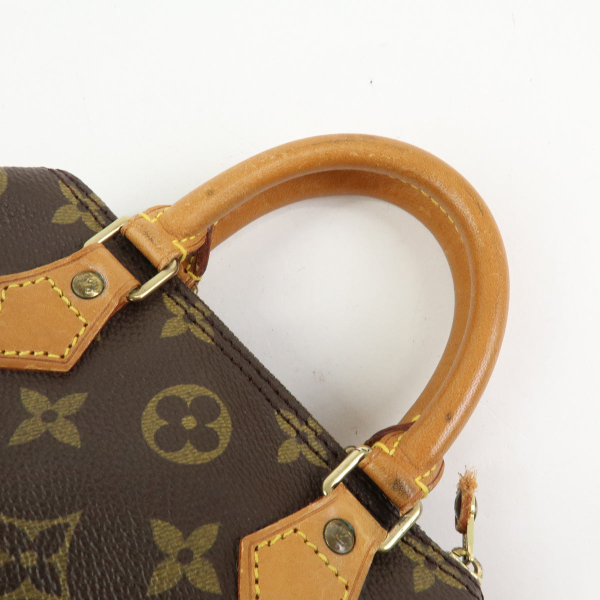 Louis Vuitton Monogram Mini Speedy Hand Bag Brown M41534