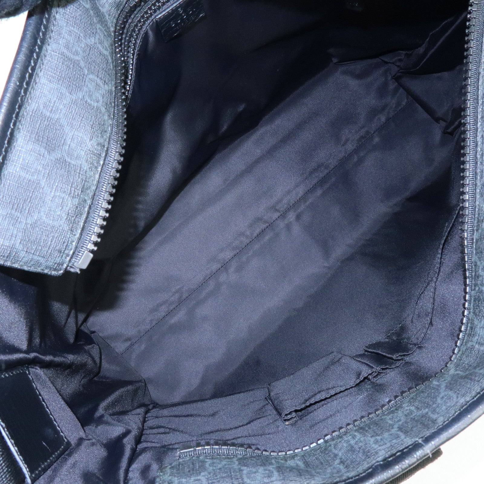GUCCI GG Supreme 2Way Bag Hand Bag Shoulder Bag Black 162785
