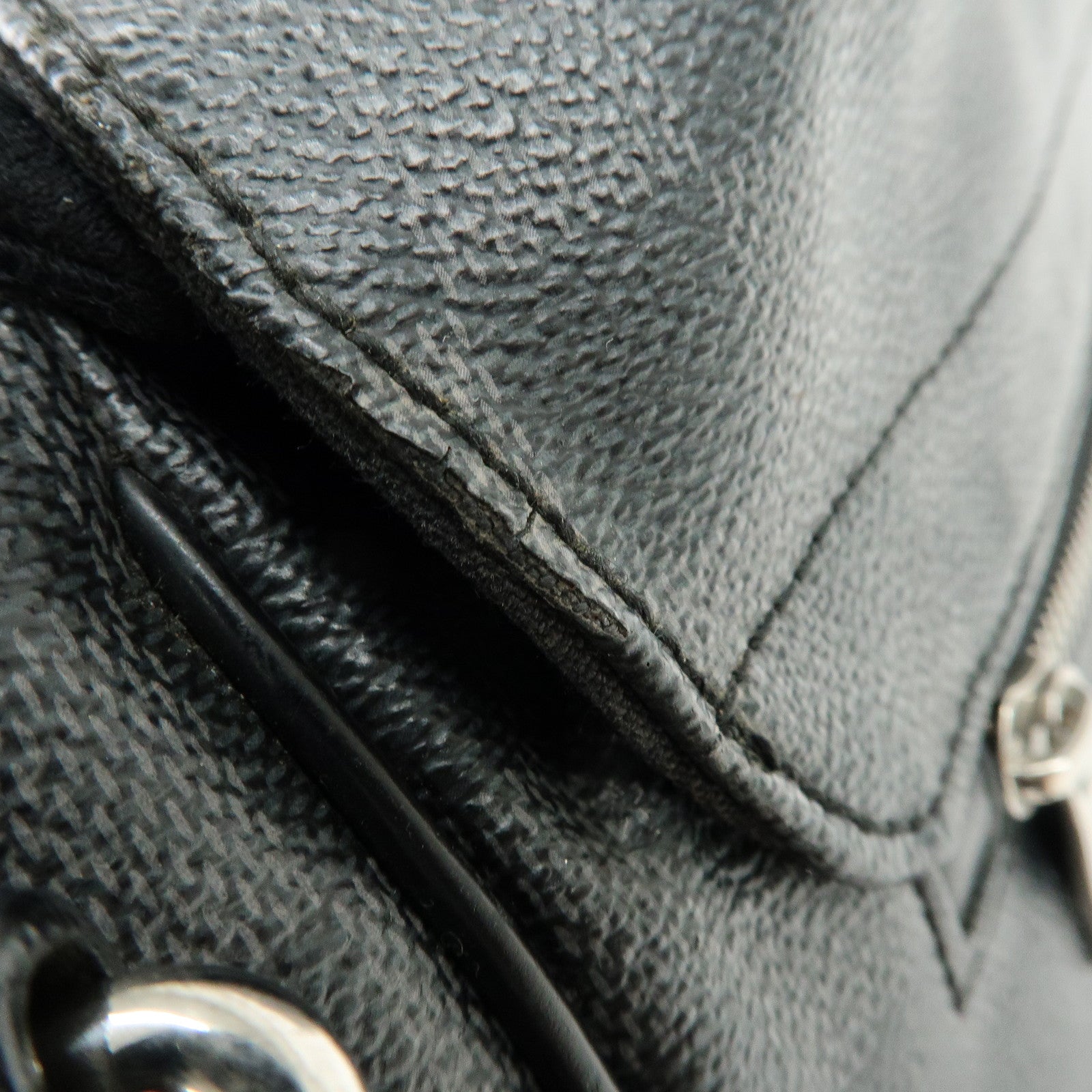 Louis Vuitton Damier Graphite District PM Shoulder Bag Noir N41260