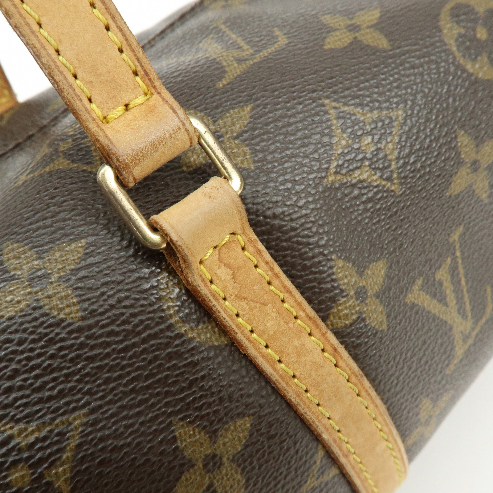 Louis Vuitton Monogram Papillon 30 Hand Bag Brown M51385