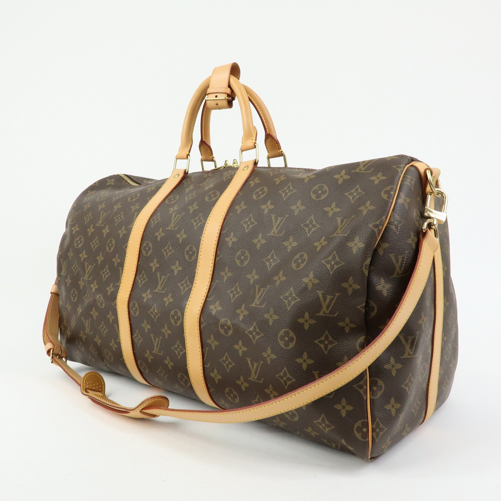 Louis Vuitton Monogram Keep All Bandouliere 55 Boston Bag M41414