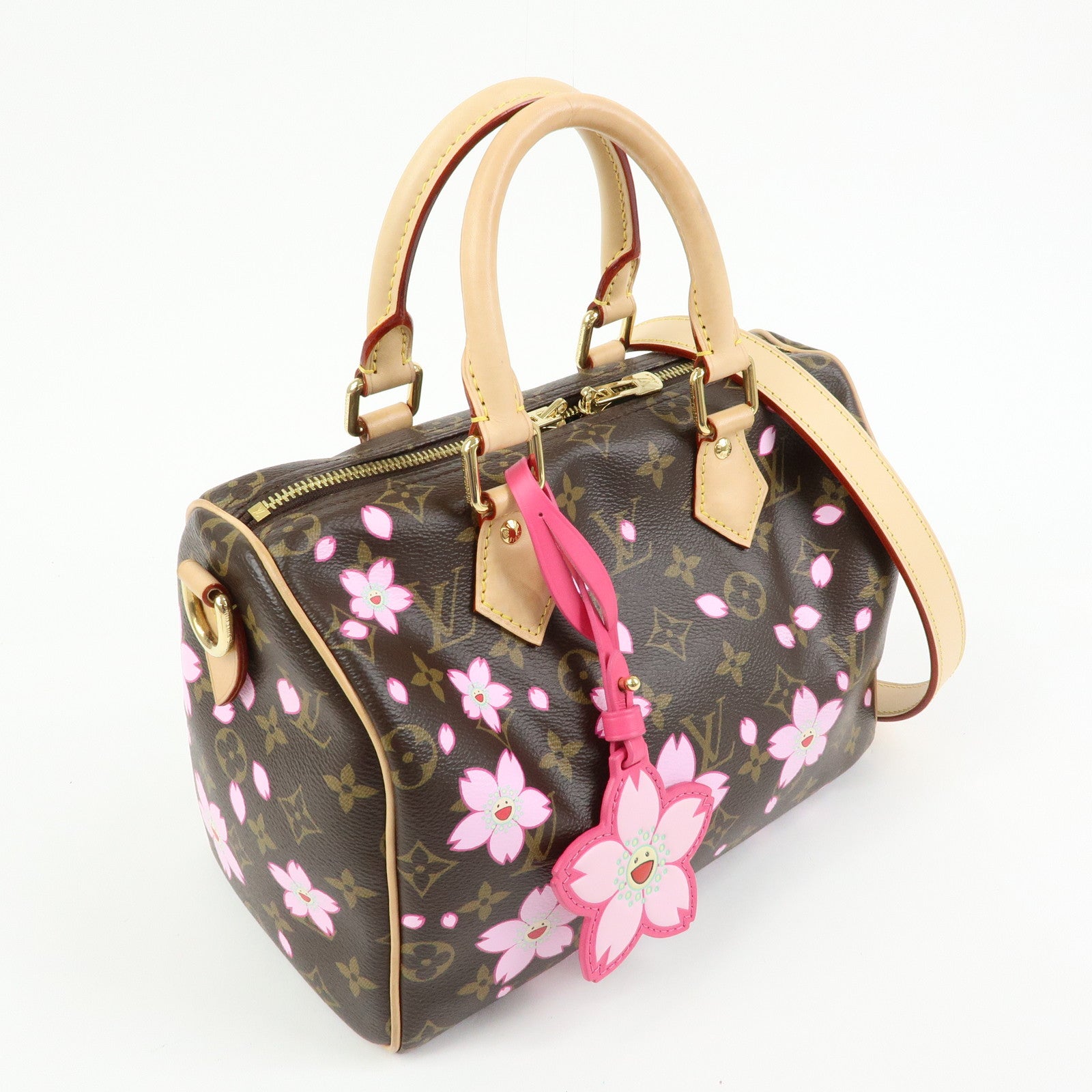 Louis Vuitton Monogram Murakami Speedy Bandouliere 25 Brown M14174