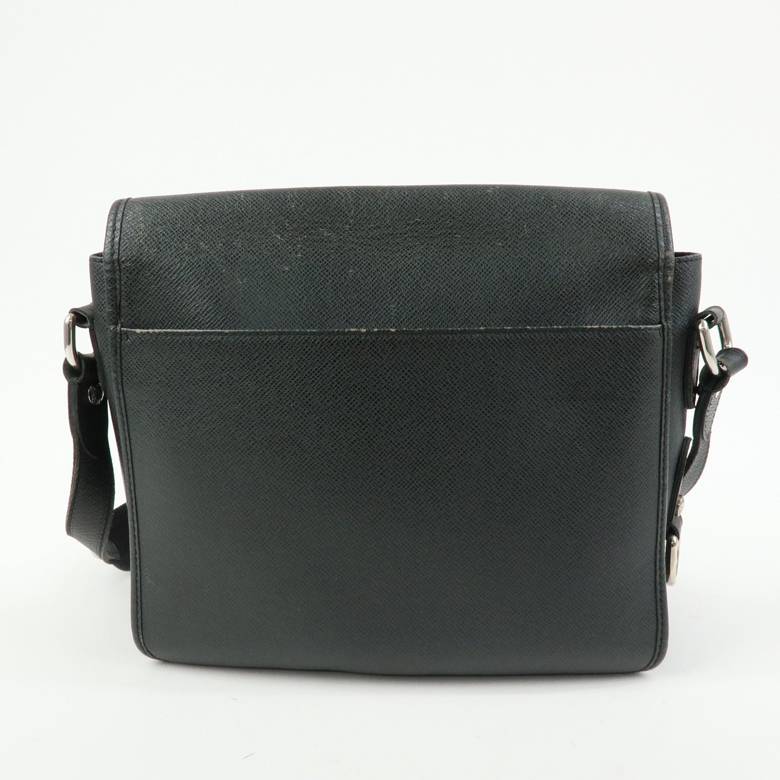 Louis Vuitton Taiga Andrei Leather Shoulder Bag Ardoise M32482