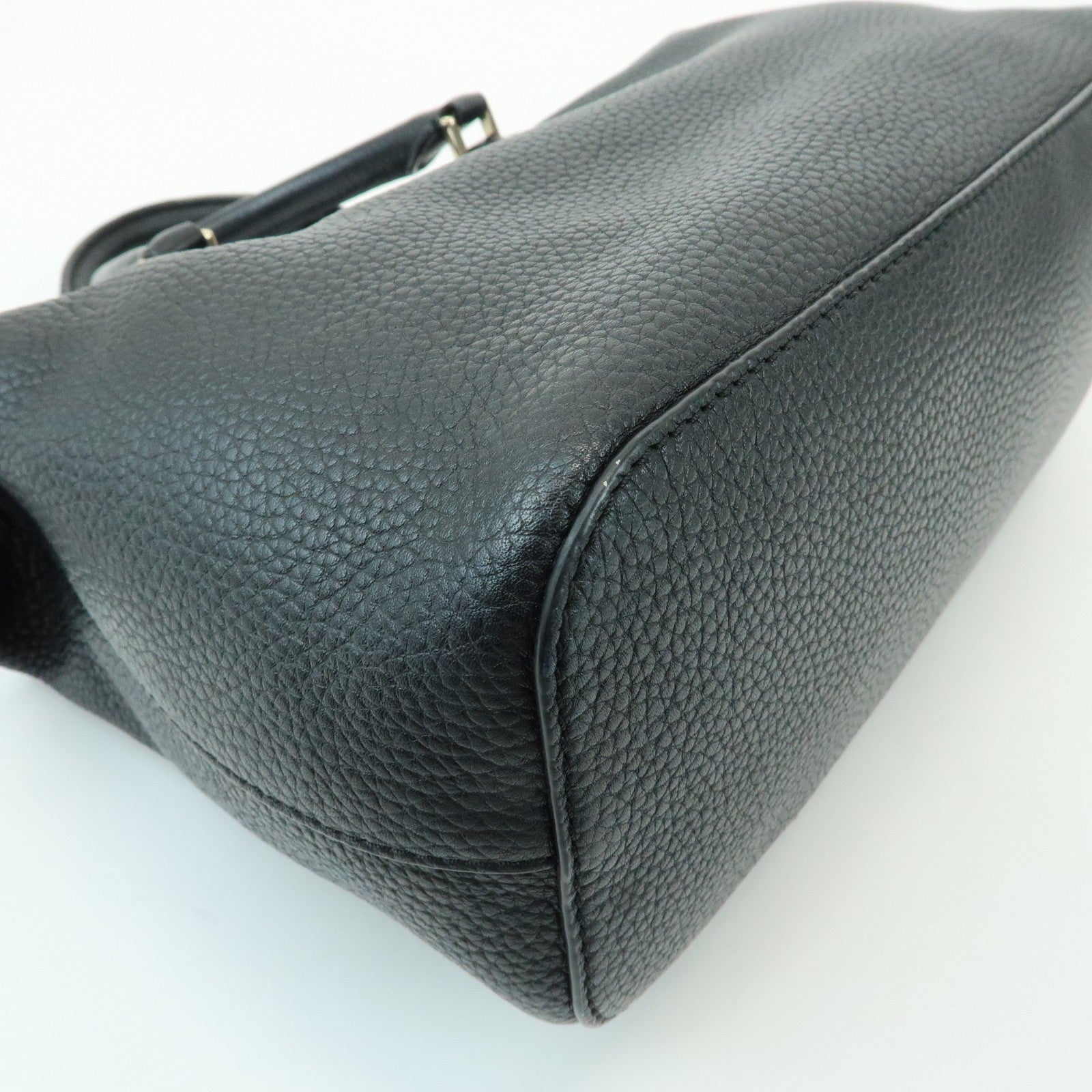 TORY BURCH Leather 2Way Bag Hand Bag Shoulder Bag Black