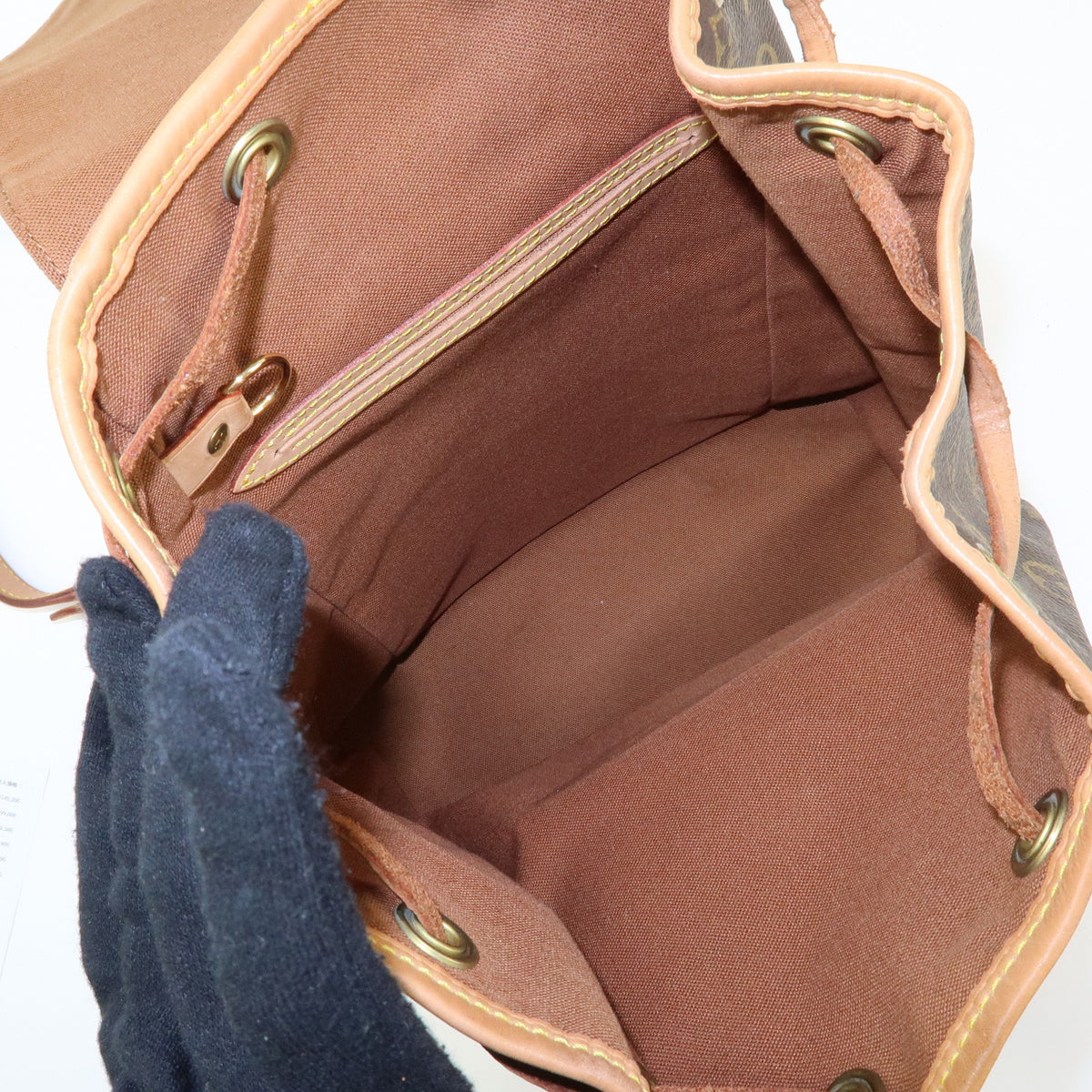 Louis Vuitton Monogram Montsouris MM Backpack Rucksack Brown M51136