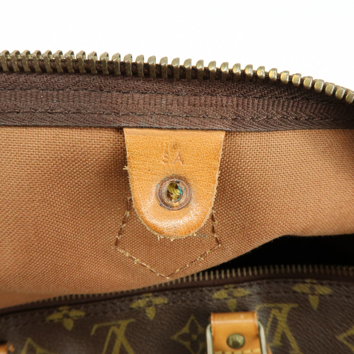 Louis Vuitton Monogram Speedy 40 Hand Bag Boston Bag Brown M41522