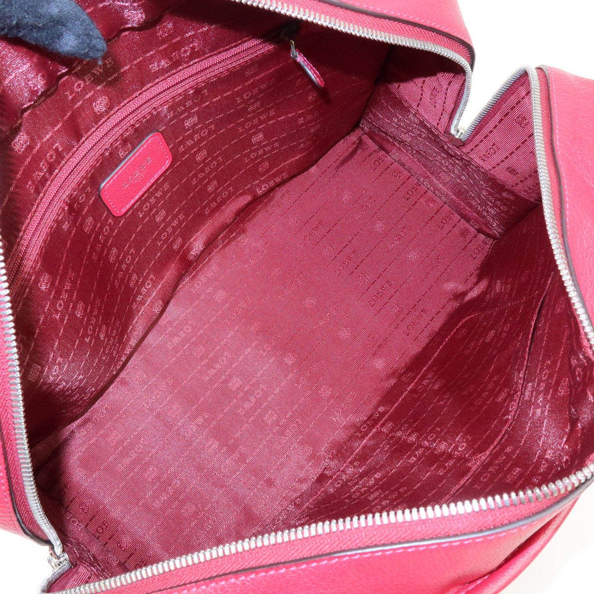 LOEWE Anagram Amazona 36 Hand Bag Boston Bag Wine Red
