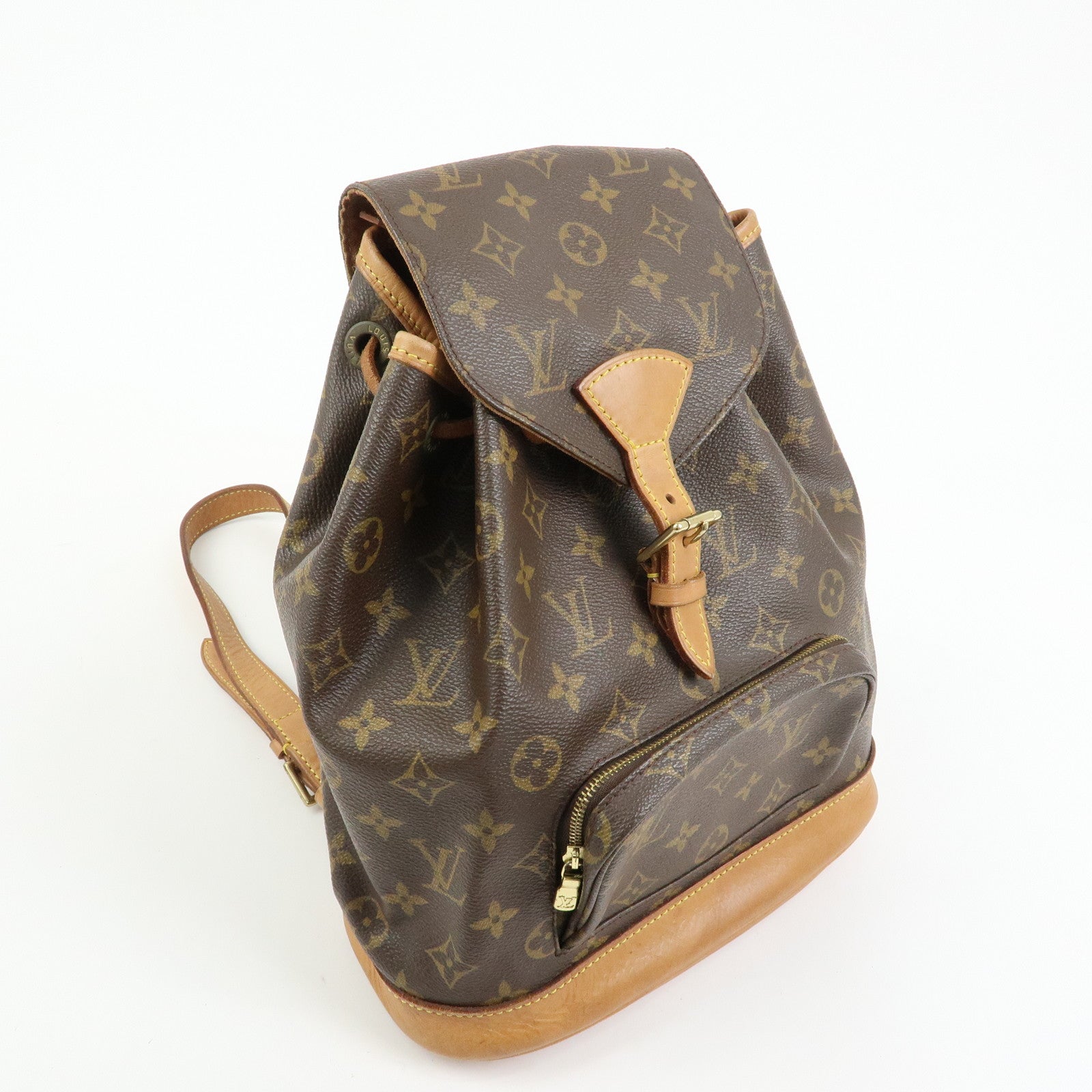 Louis Vuitton Monogram Canvas Montsouris MM Backpack Brown M51136