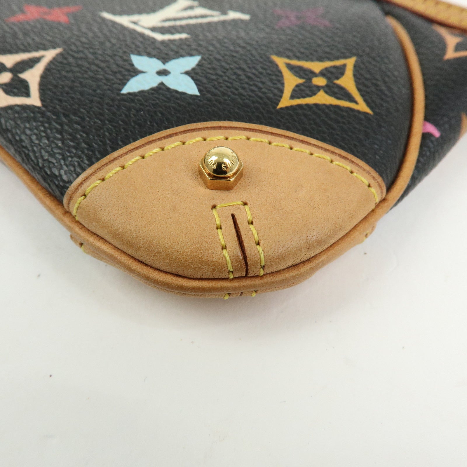 Louis Vuitton Monogram Multicolor Pochette Milla MM Pouch Noir M60097