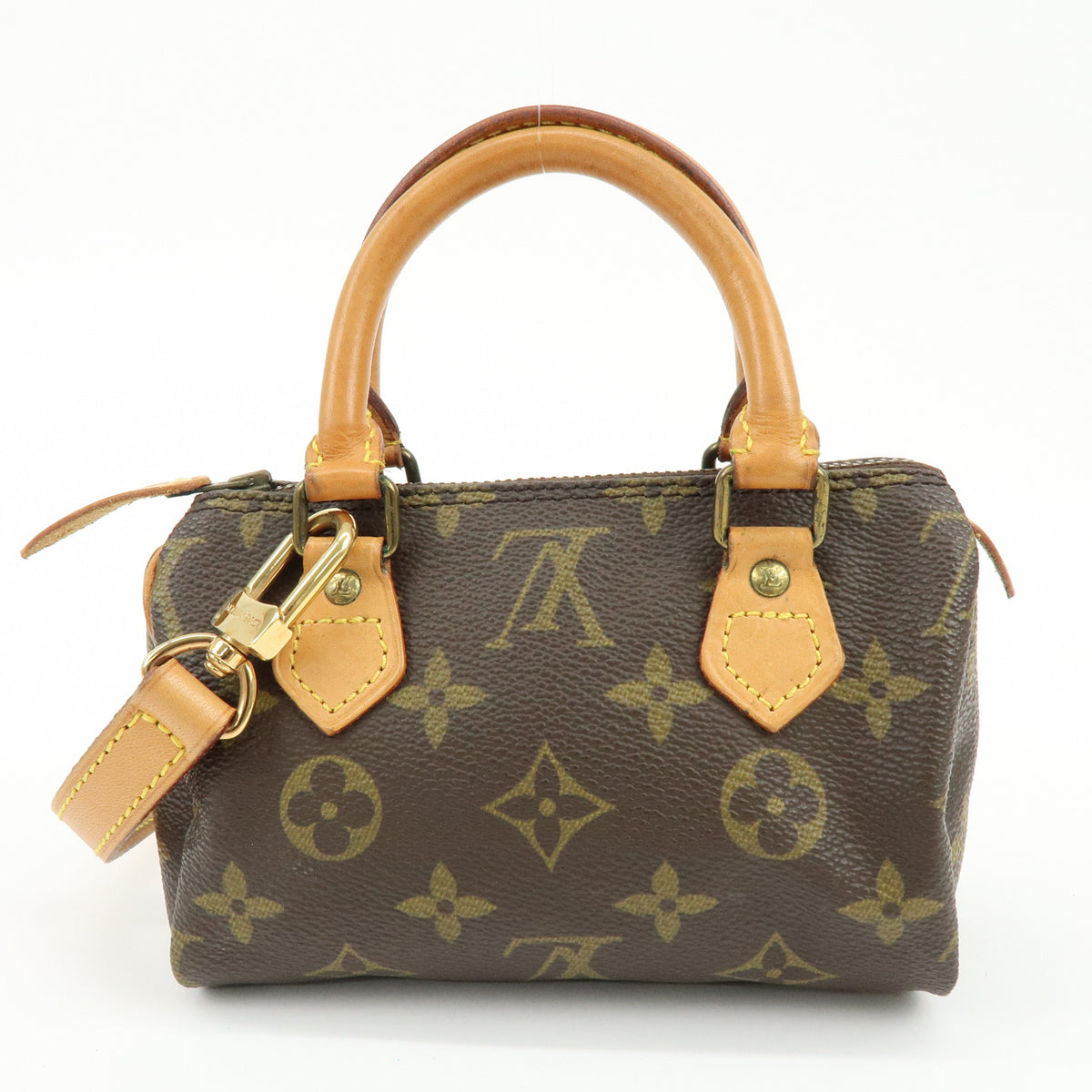 Louis Vuitton Monogram Mini Speedy Hand Bag and Strap M41534 J52312 Lot