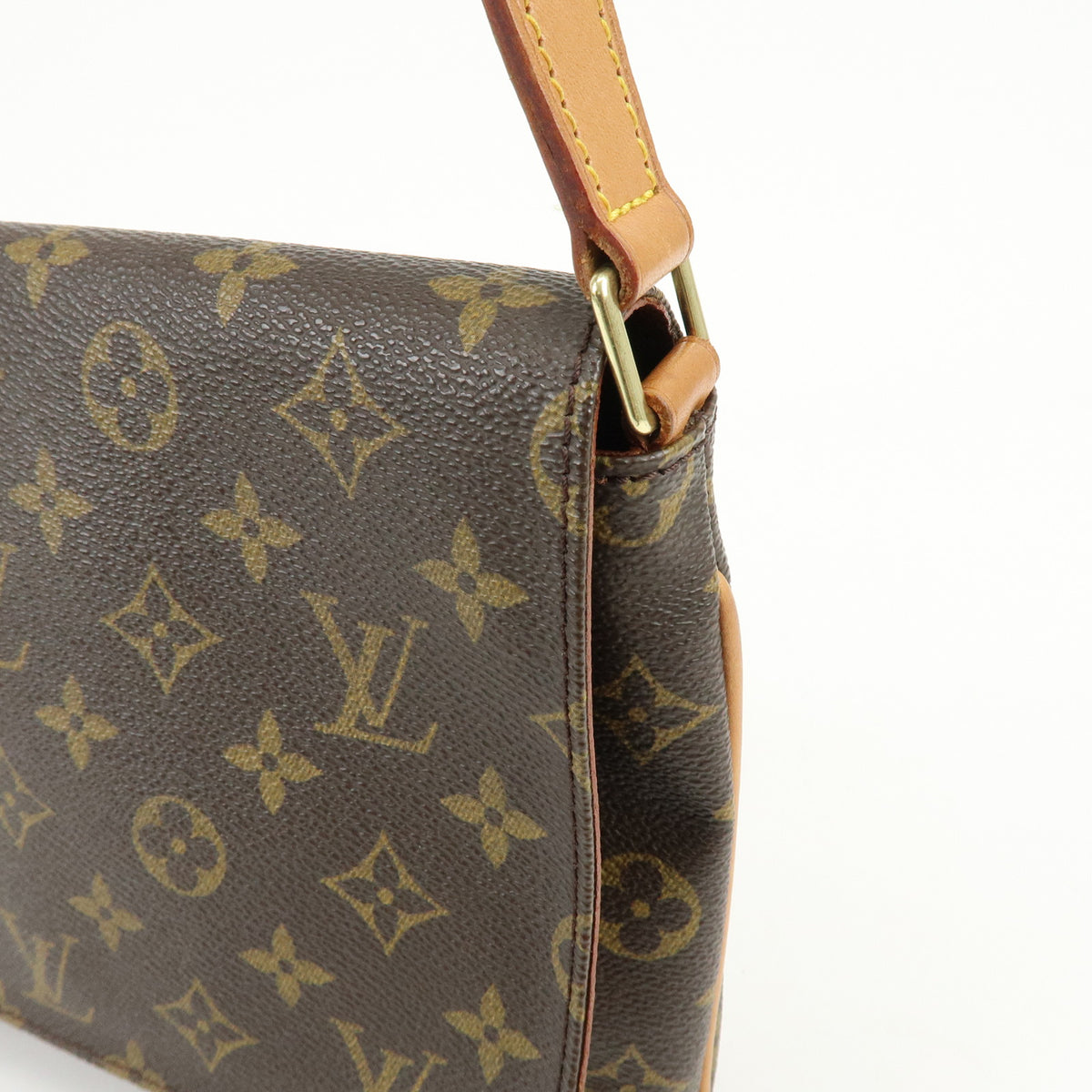 Louis Vuitton Monogram Musette Tango Short Shoulder Bag Brown M51257