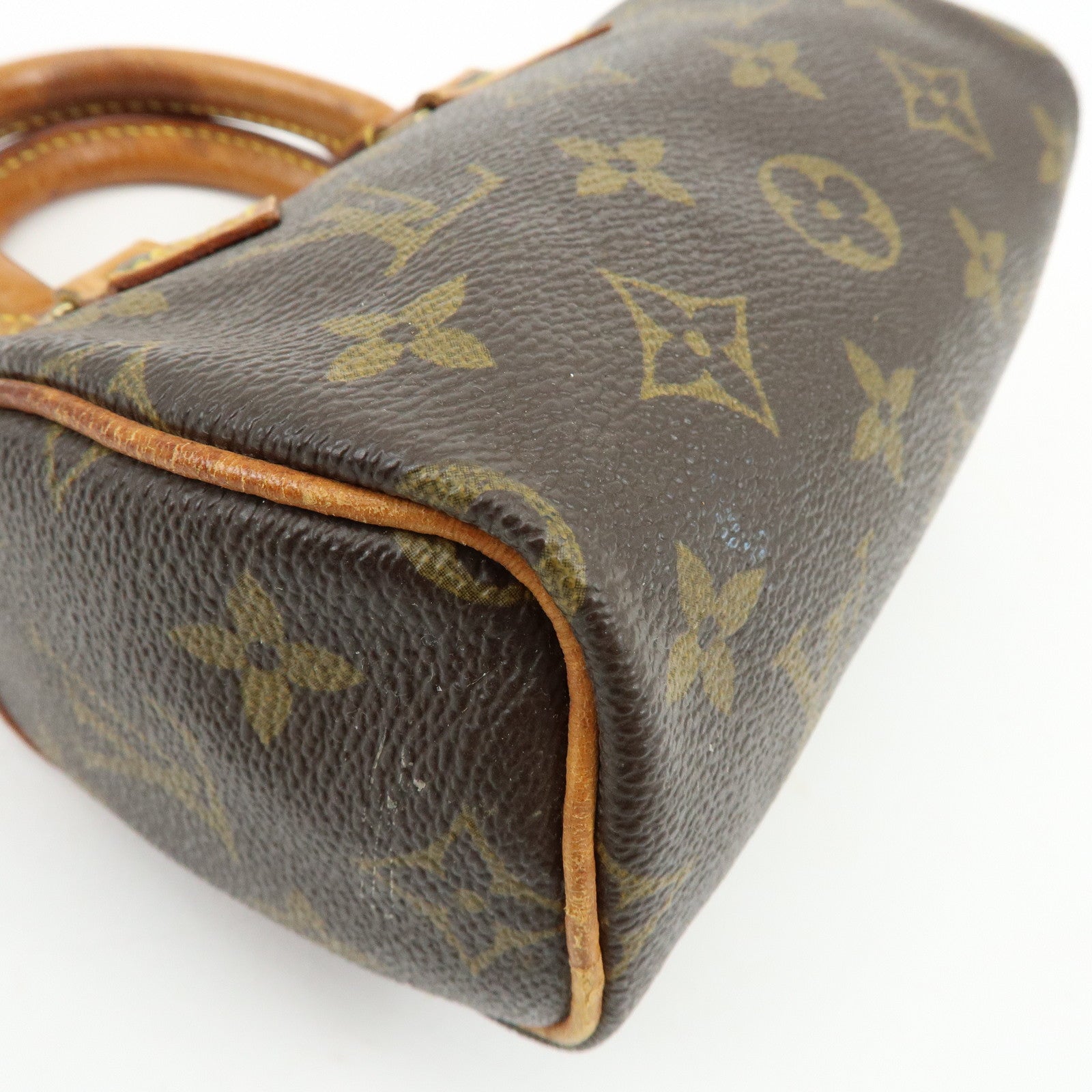 Louis Vuitton Monogram Canvas Mini Speedy Hand Bag & Strap M41534