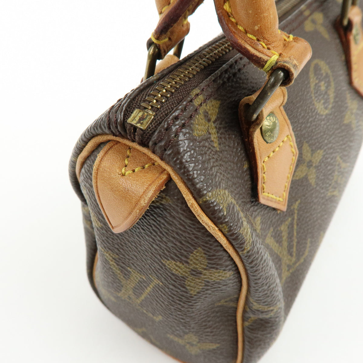 Louis Vuitton Monogram Mini Speedy Hand Bag Brown M41534 J75011 Lot