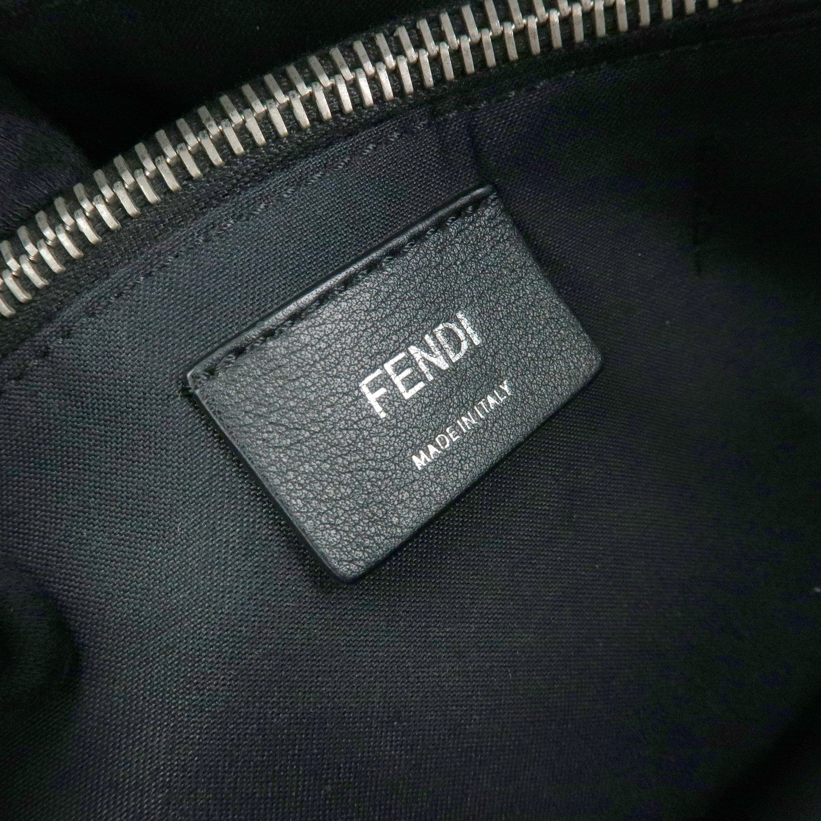 FENDI By The Way Large Leather 2Way Bag Hand Bag Black 8BL125